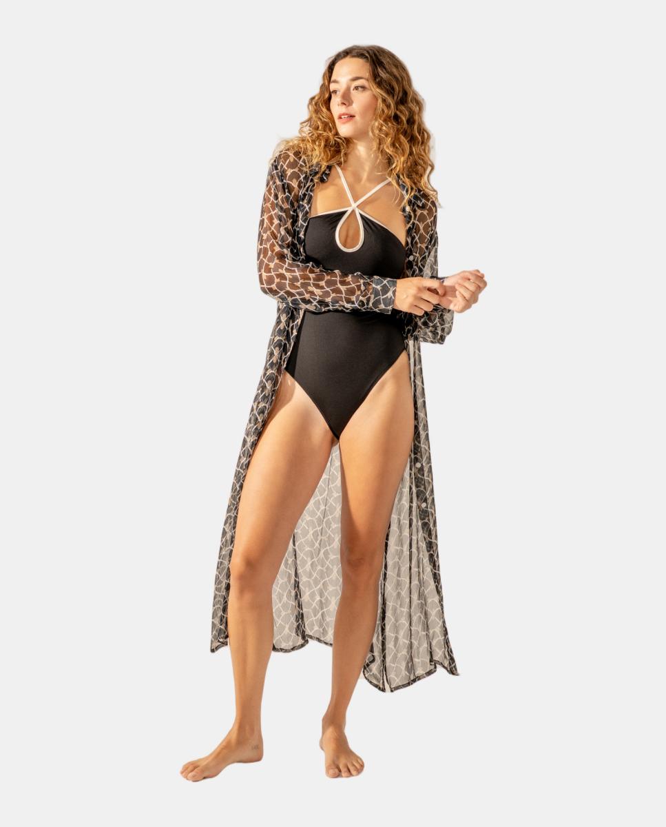 Imagem 0 de Túnica de Viscose com Estampado Geométrico