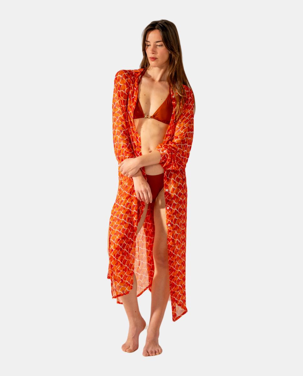 Imagem 0 de Túnica de Viscose com Estampado Geométrico