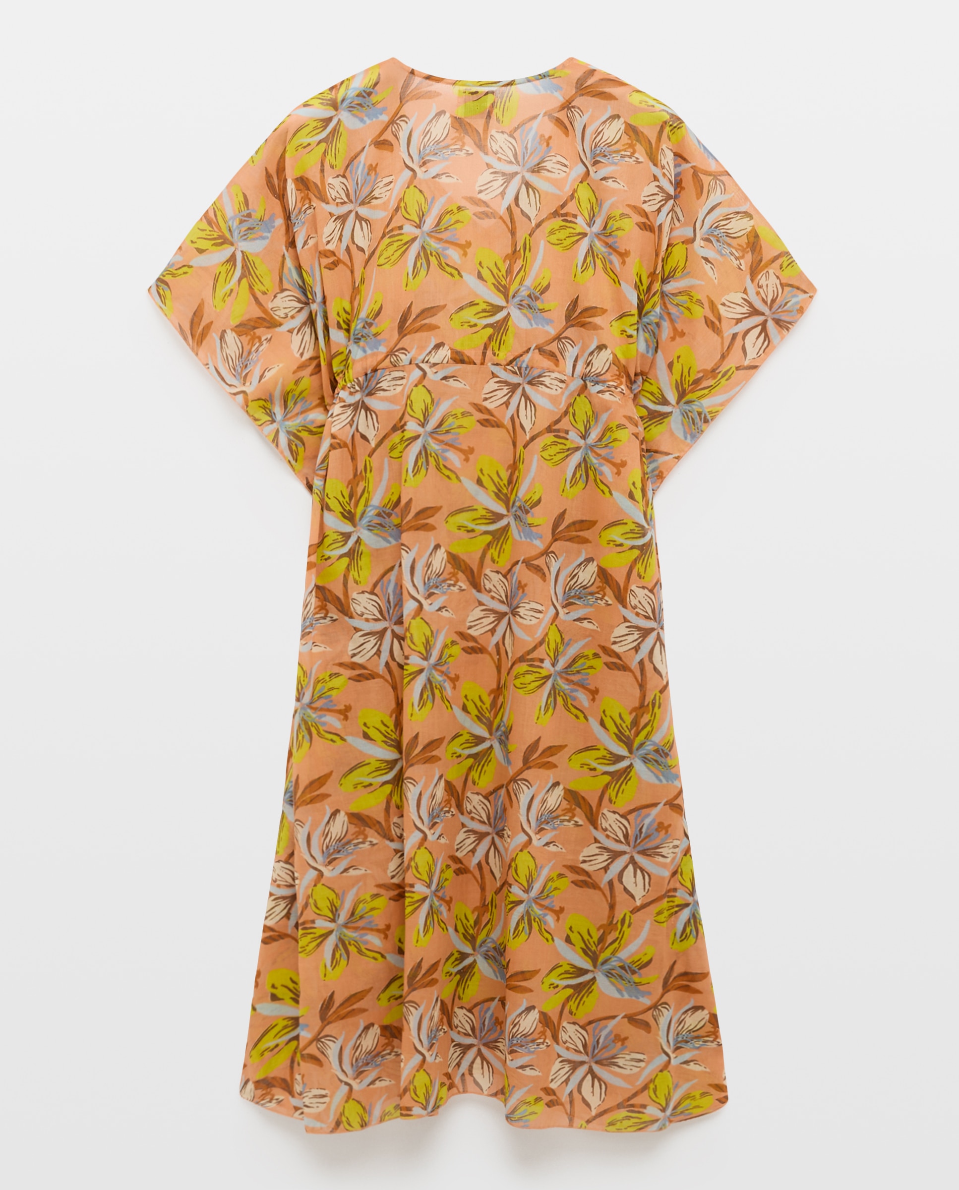 Kaftan de Algodão Salmão-3