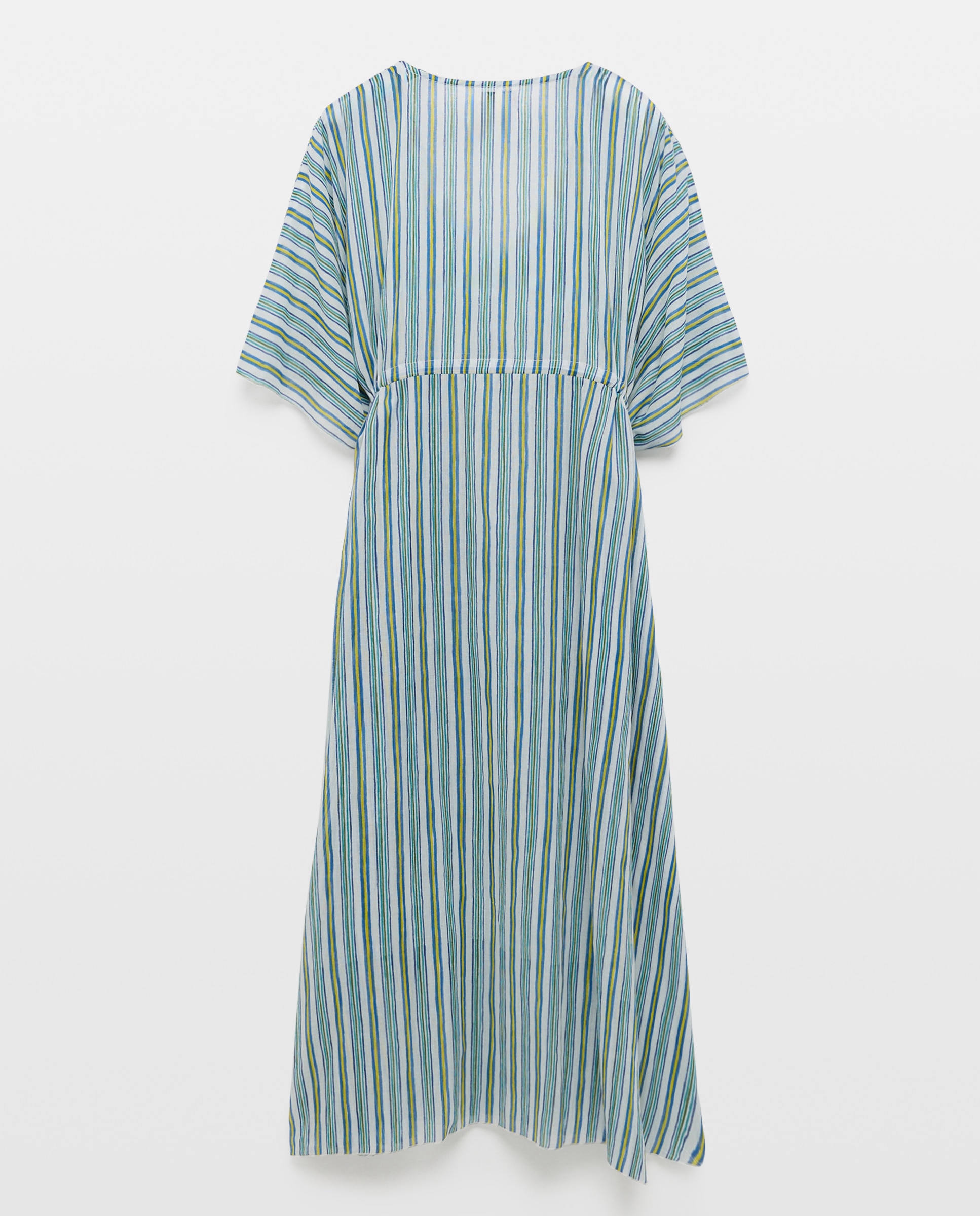 Kaftan de Algodão Azul-2