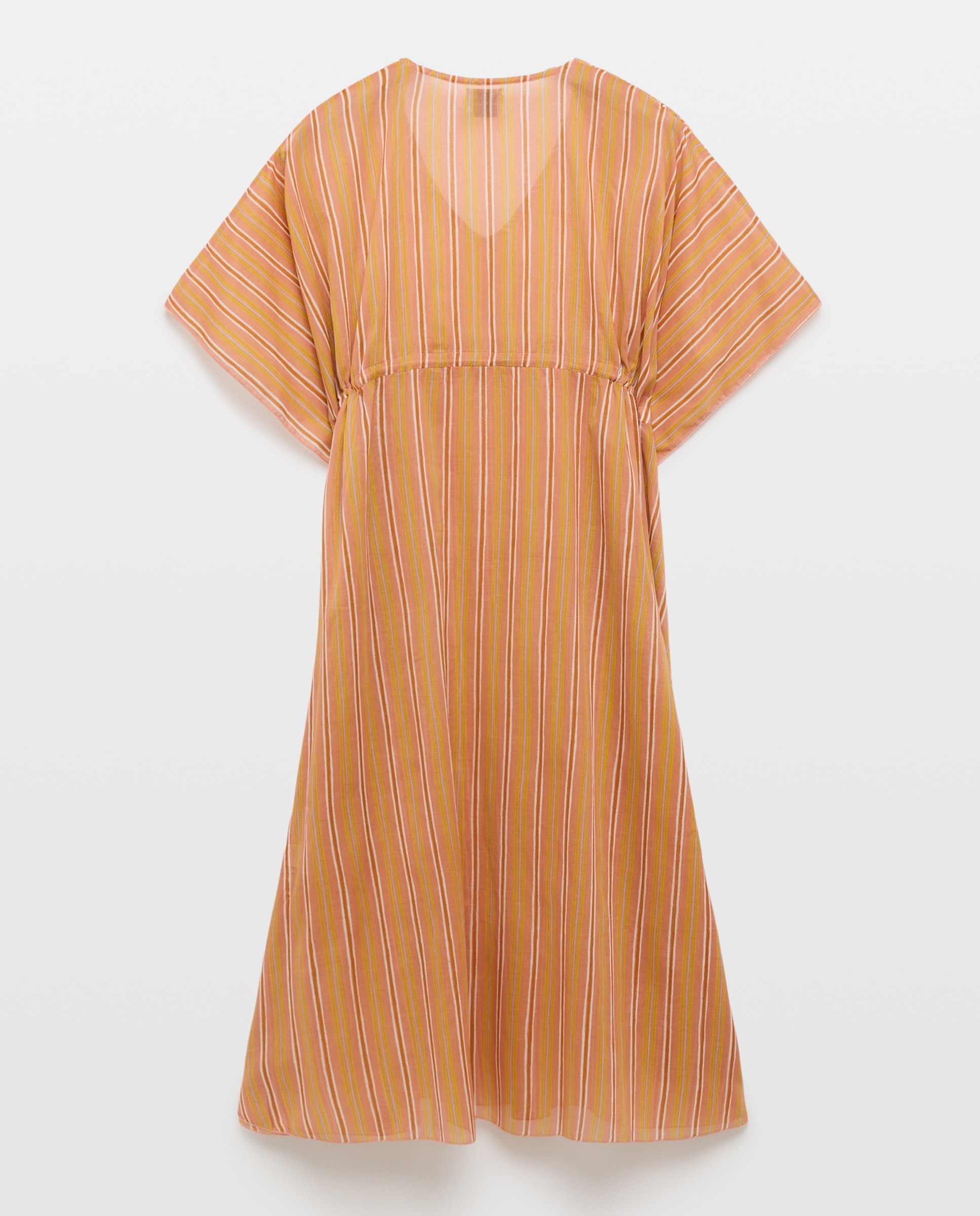 Kaftan de Algodão Salmão-3