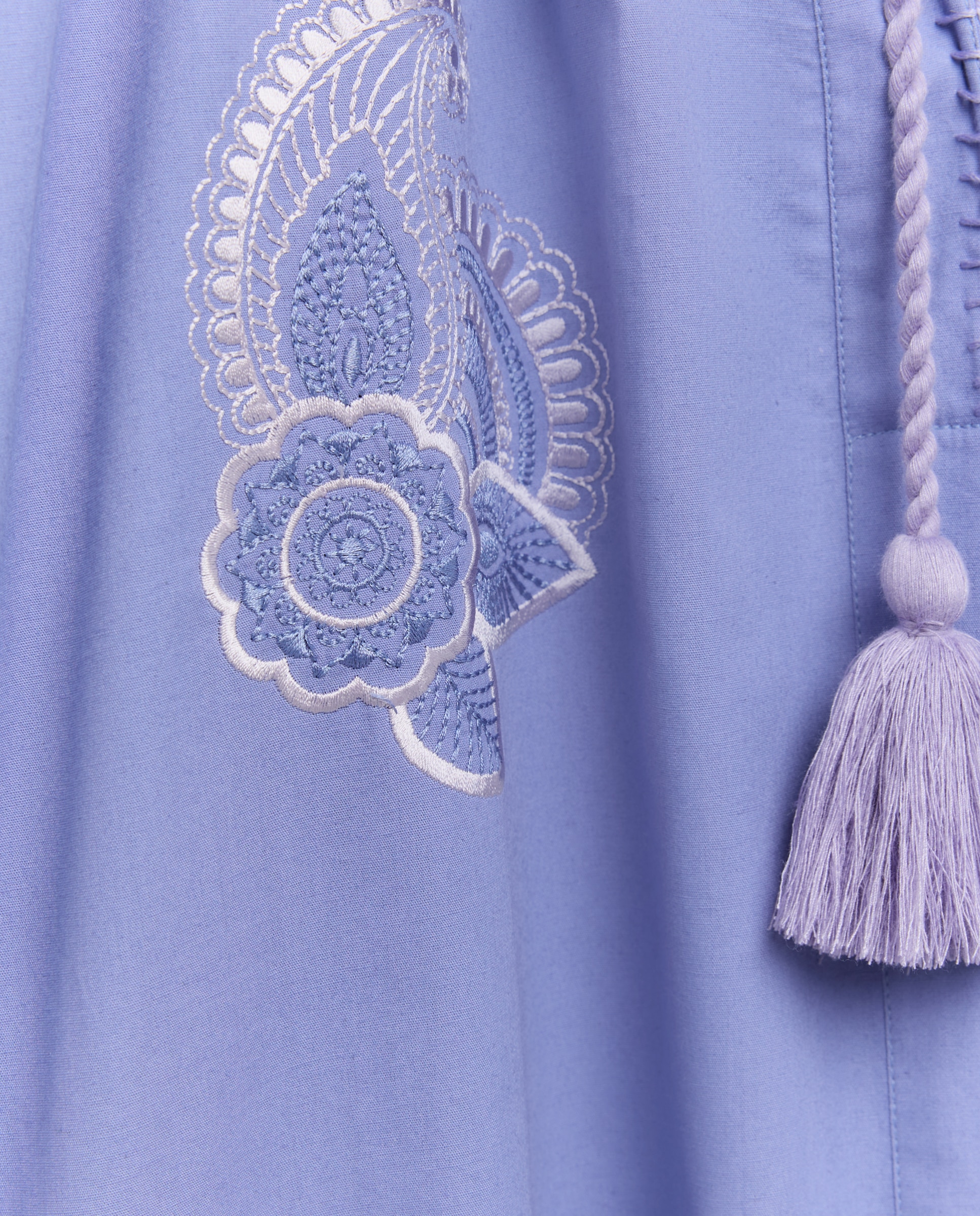 Kaftan de Algodão Lilás-4