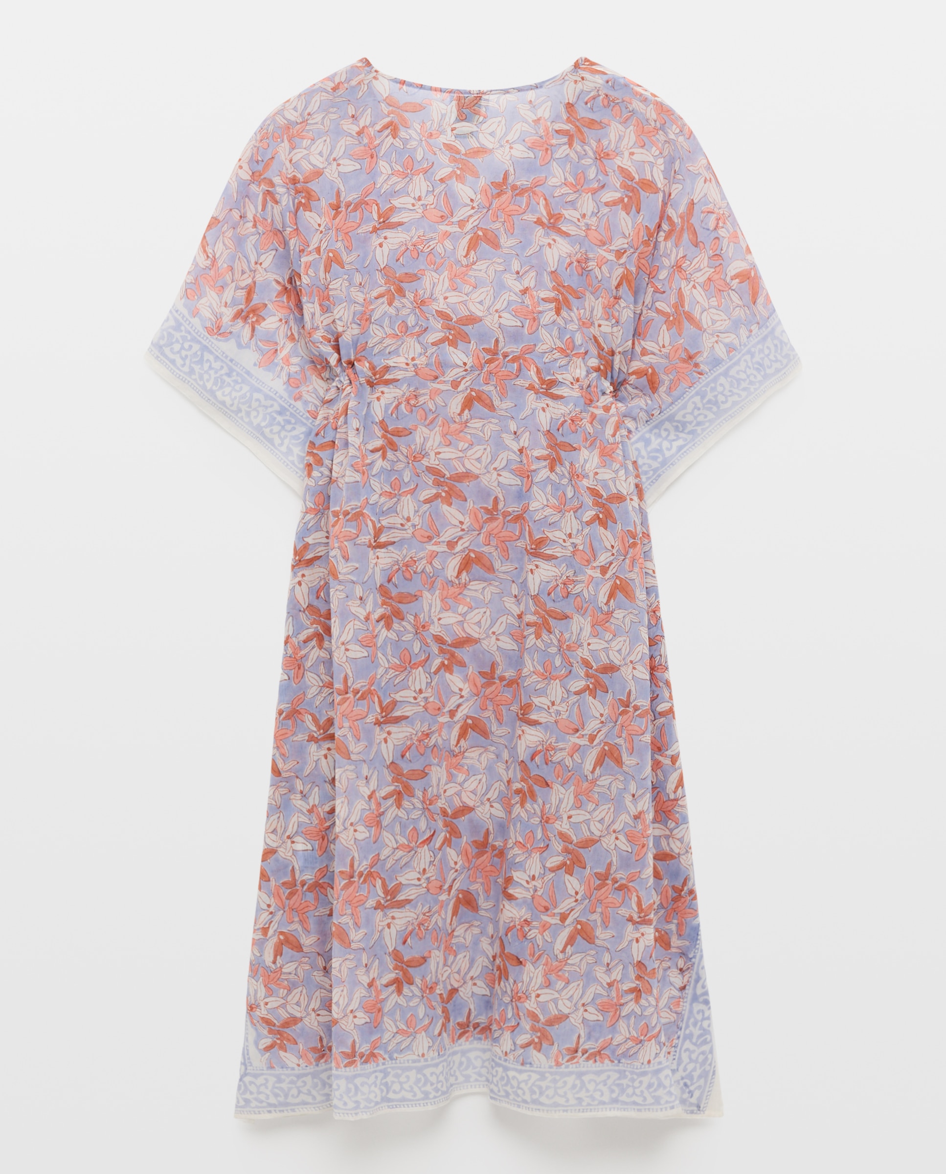Kaftan de Algodão Ecológico Lilás-3