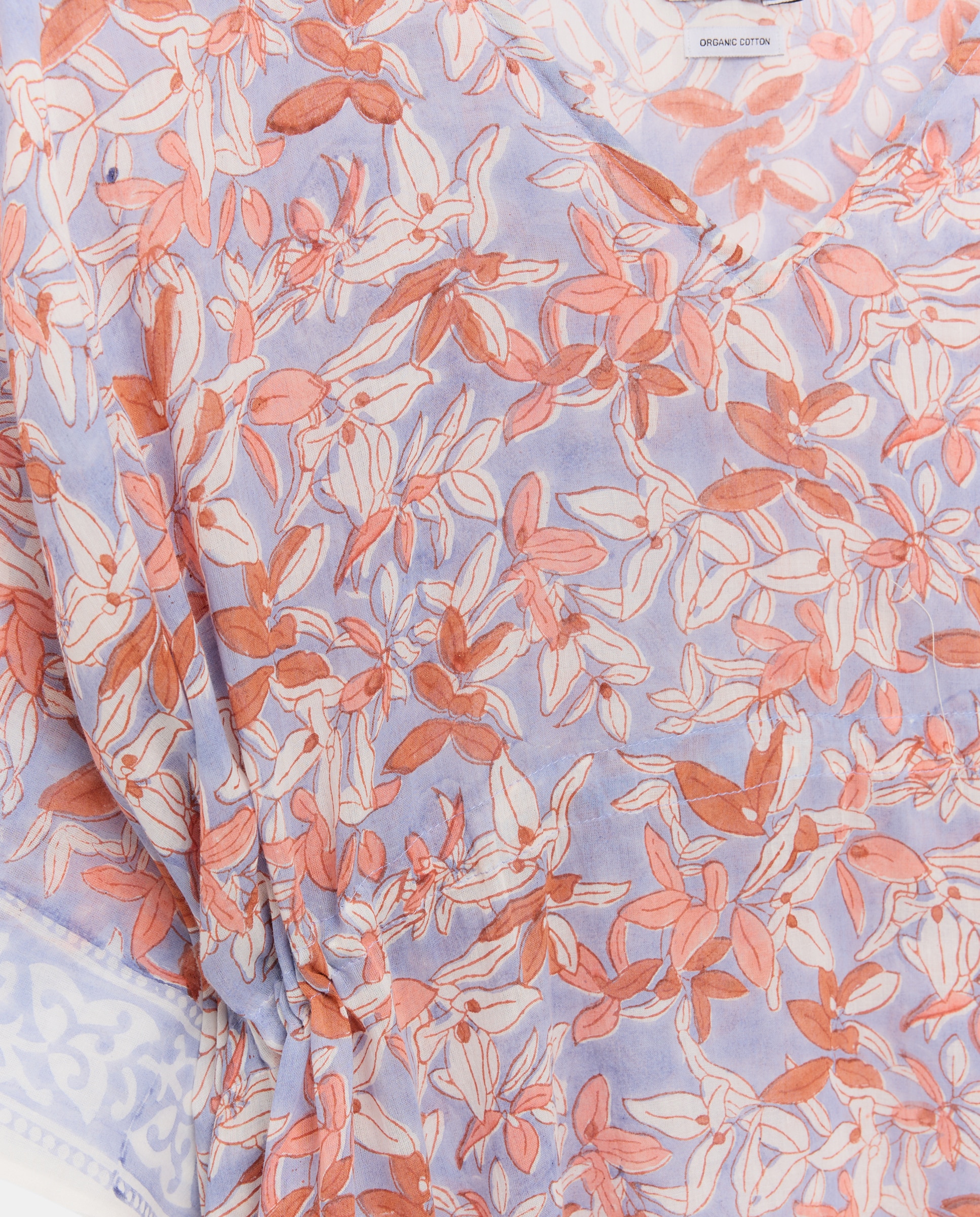 Kaftan de Algodão Ecológico Lilás-4