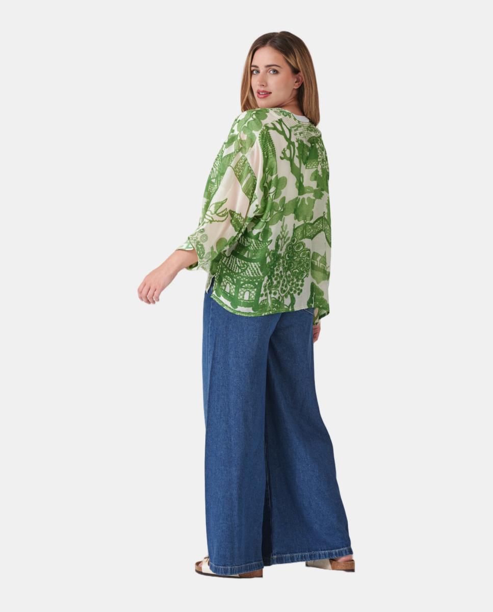 Kimono Curto Verde-3