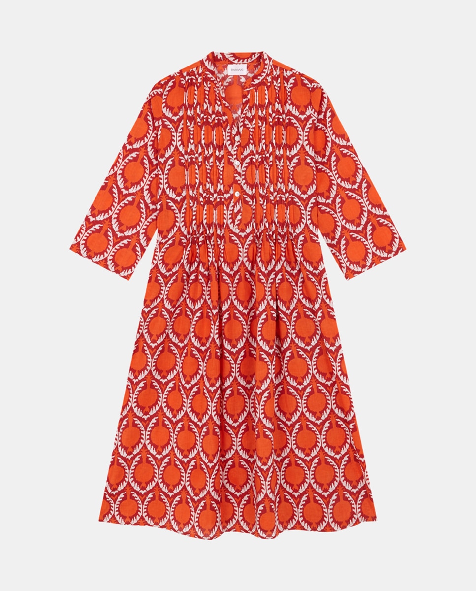Vestido com Pregas Anaran - Laranja Laranja-2