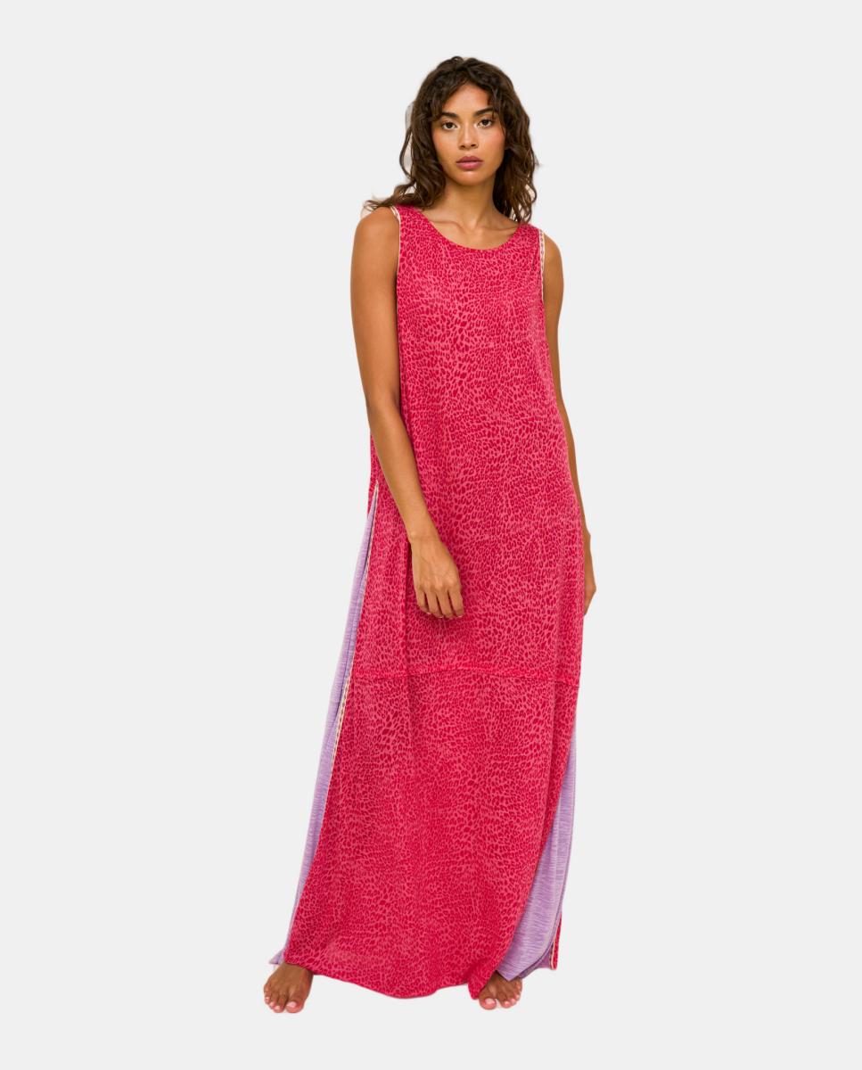 Imagem 0 de Vestido Maxi com Gola Larga nas Costas