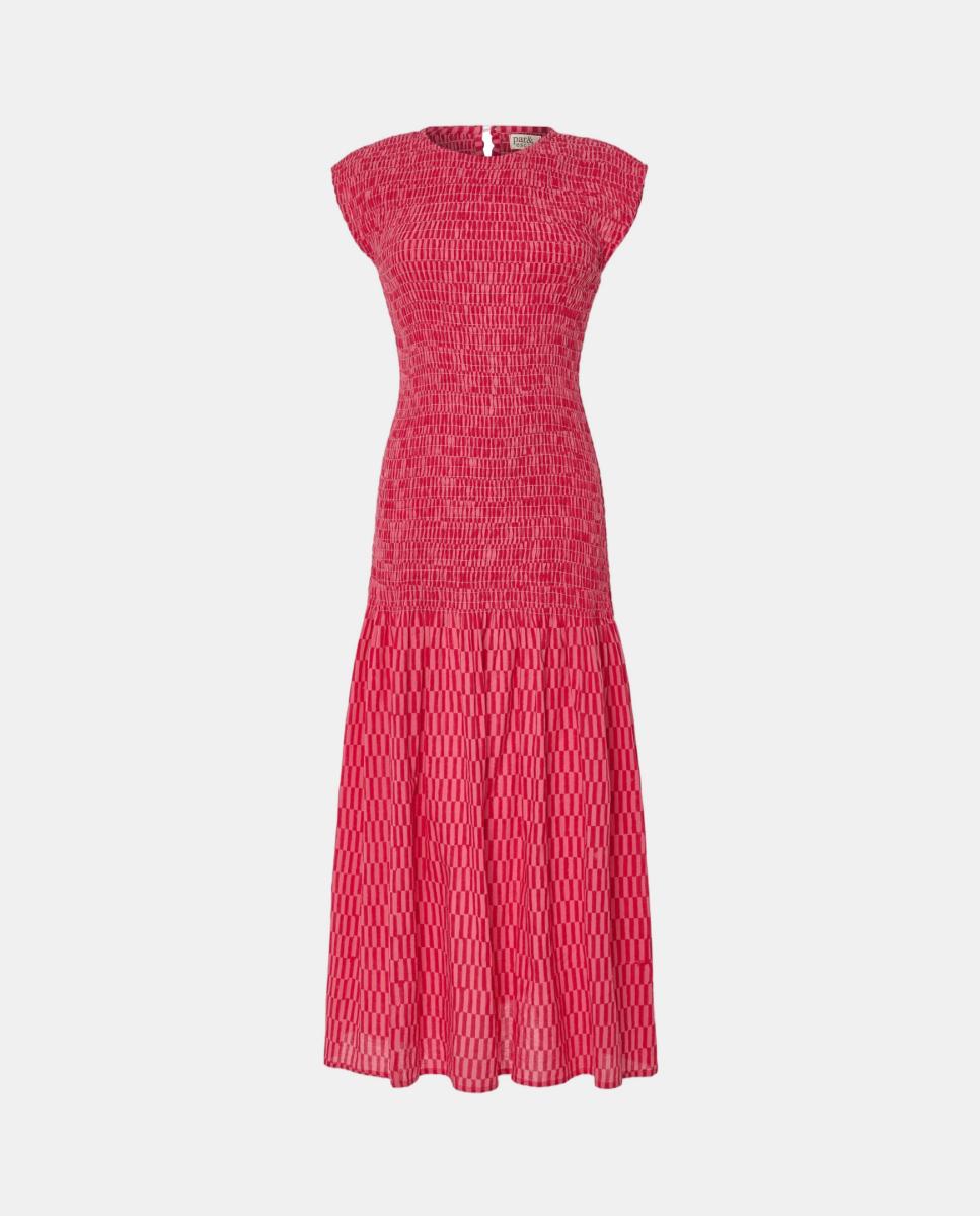 Vestido Emma com Xadrez Rosa-3
