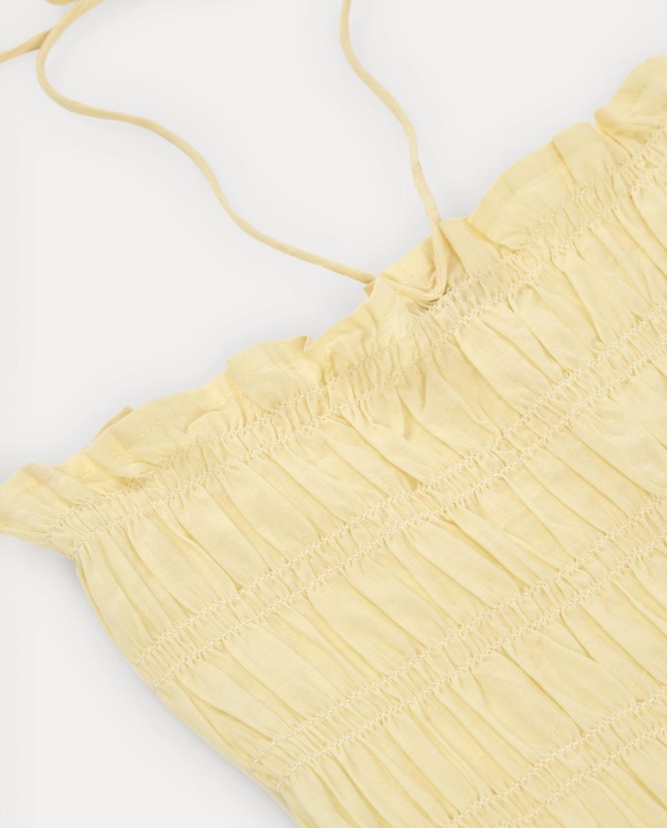 Vestido Par sem Alças - Amarelo Amarelo-4