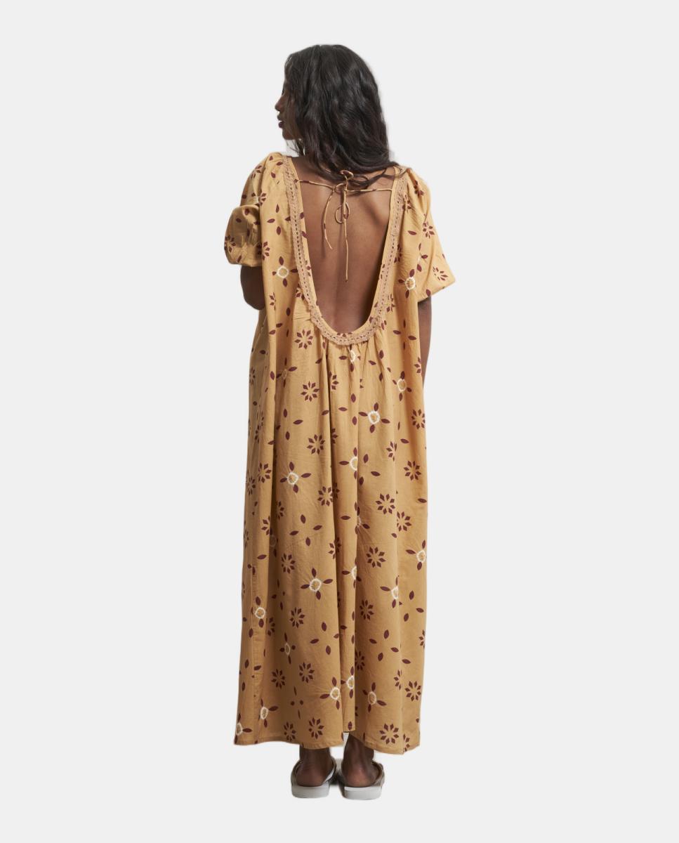 Vestido Romance - Camel Amarelo-2