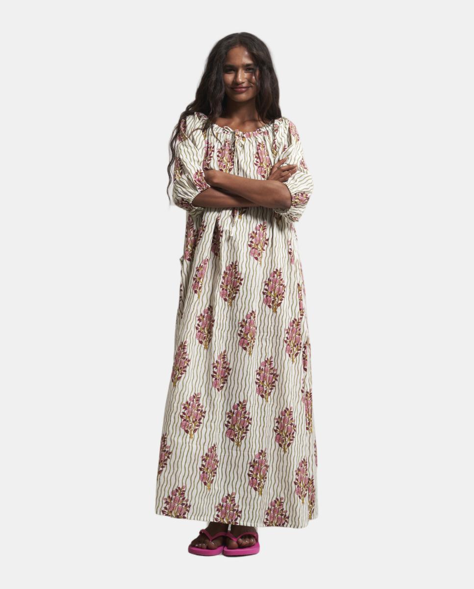 Imagem 0 de Vestido Justina às Riscas