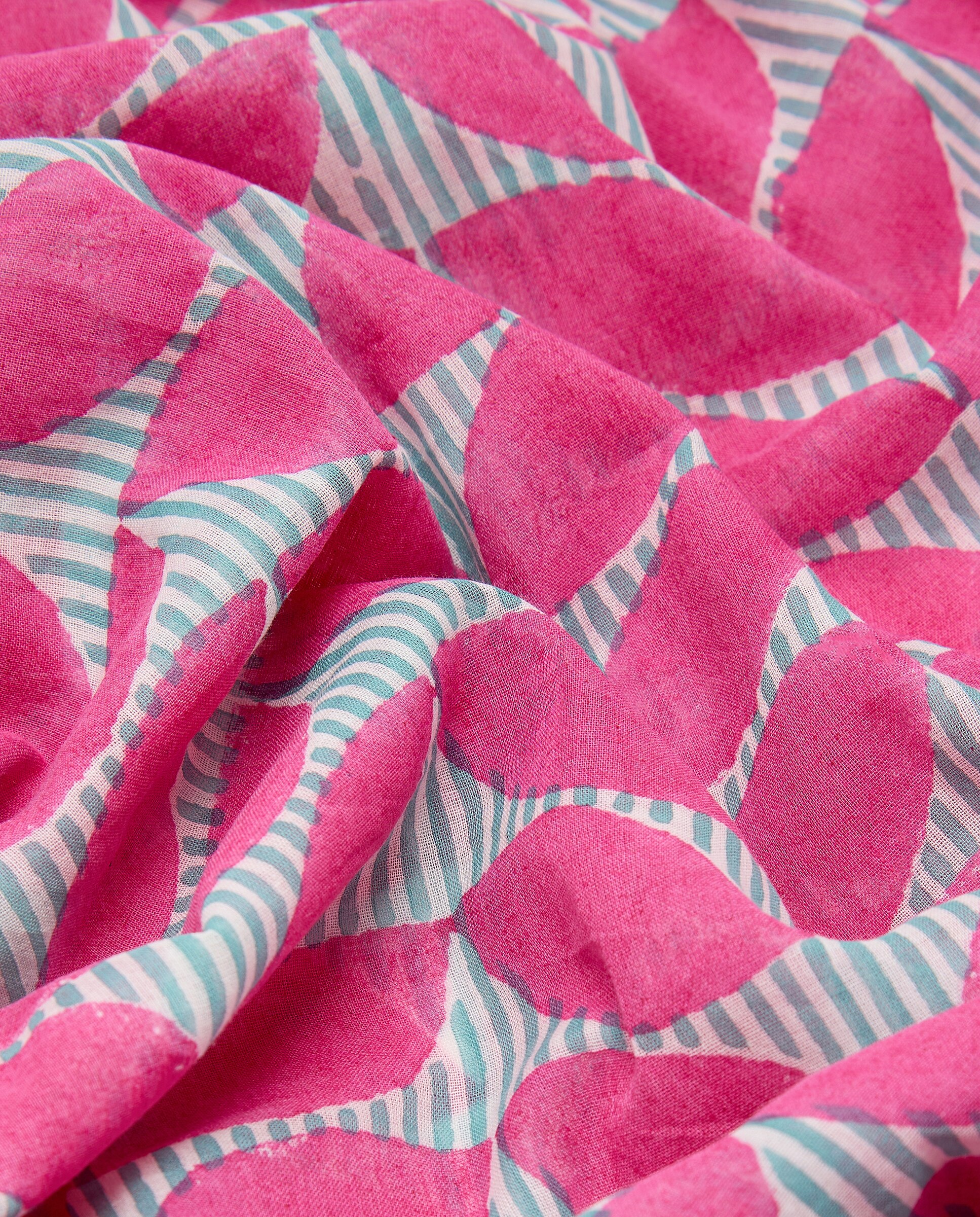 Páreo de Algodão Ecológico Rosa-3
