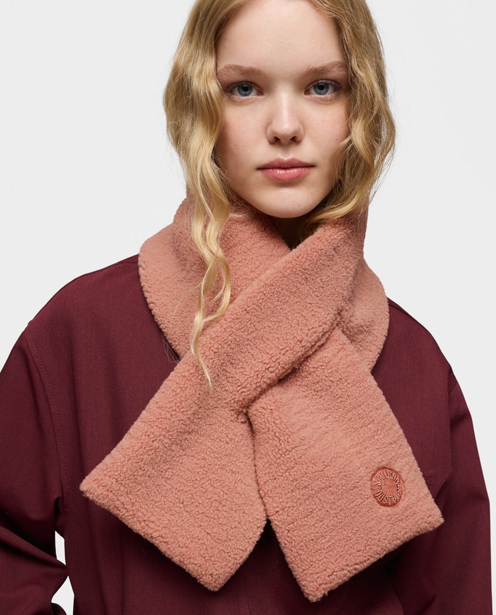 Cachecol Cruzado Liso Rosa-2