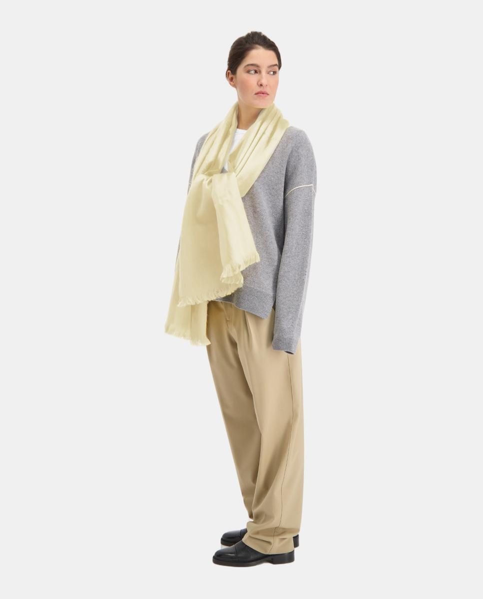 Cachecol Liso Branco-2