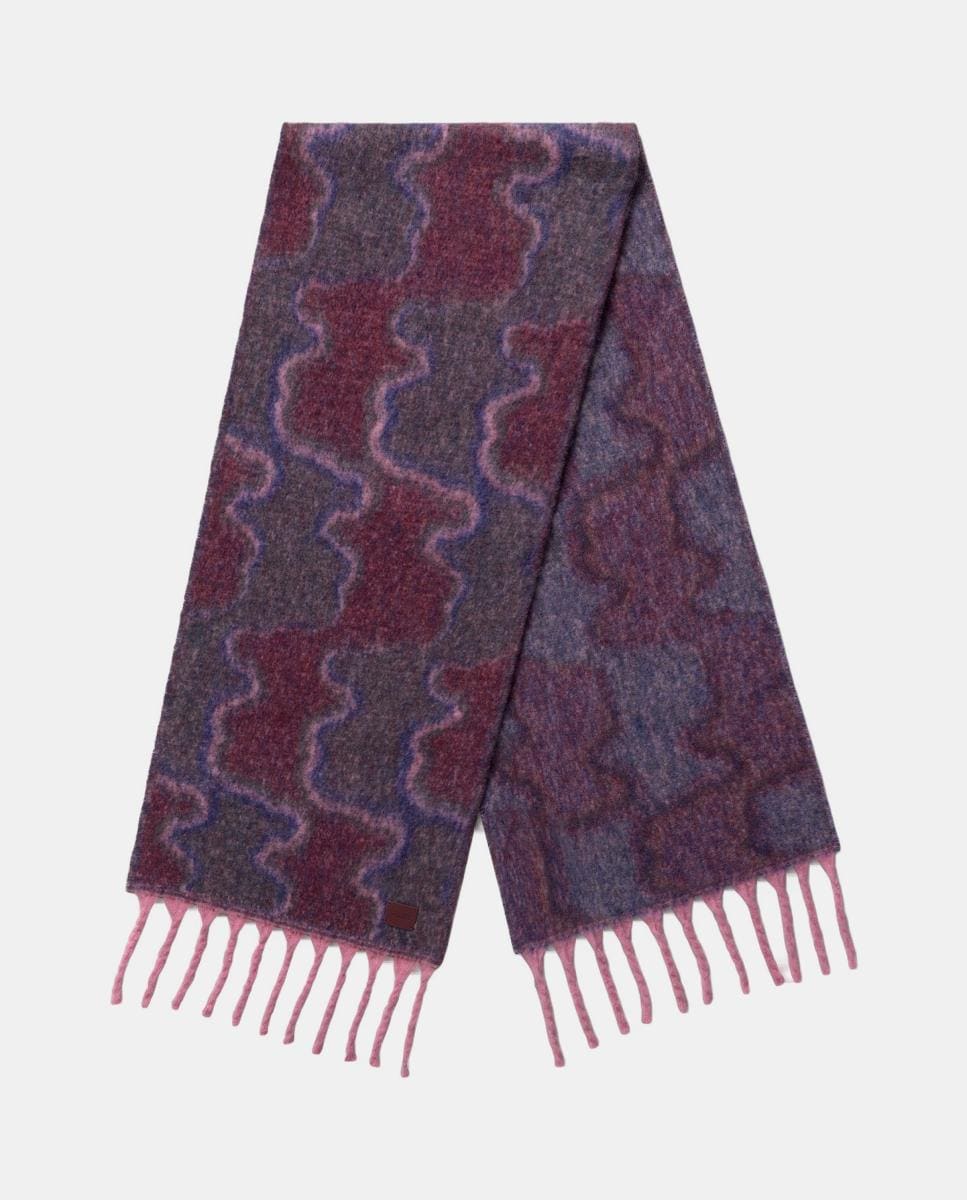 Cachecol Grande Bear Waves. Cinzento-escuro-1