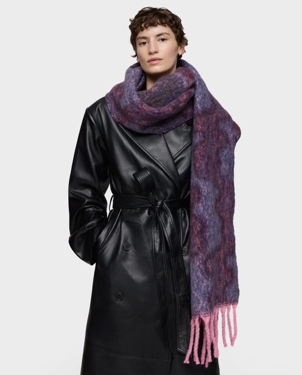 Cachecol Grande Bear Waves. Cinzento-escuro-3