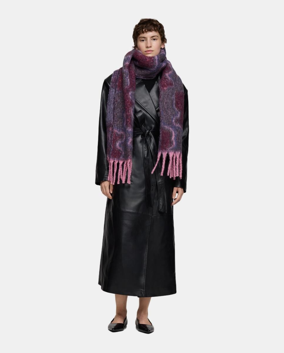 Cachecol Grande Bear Waves. Cinzento-escuro-4