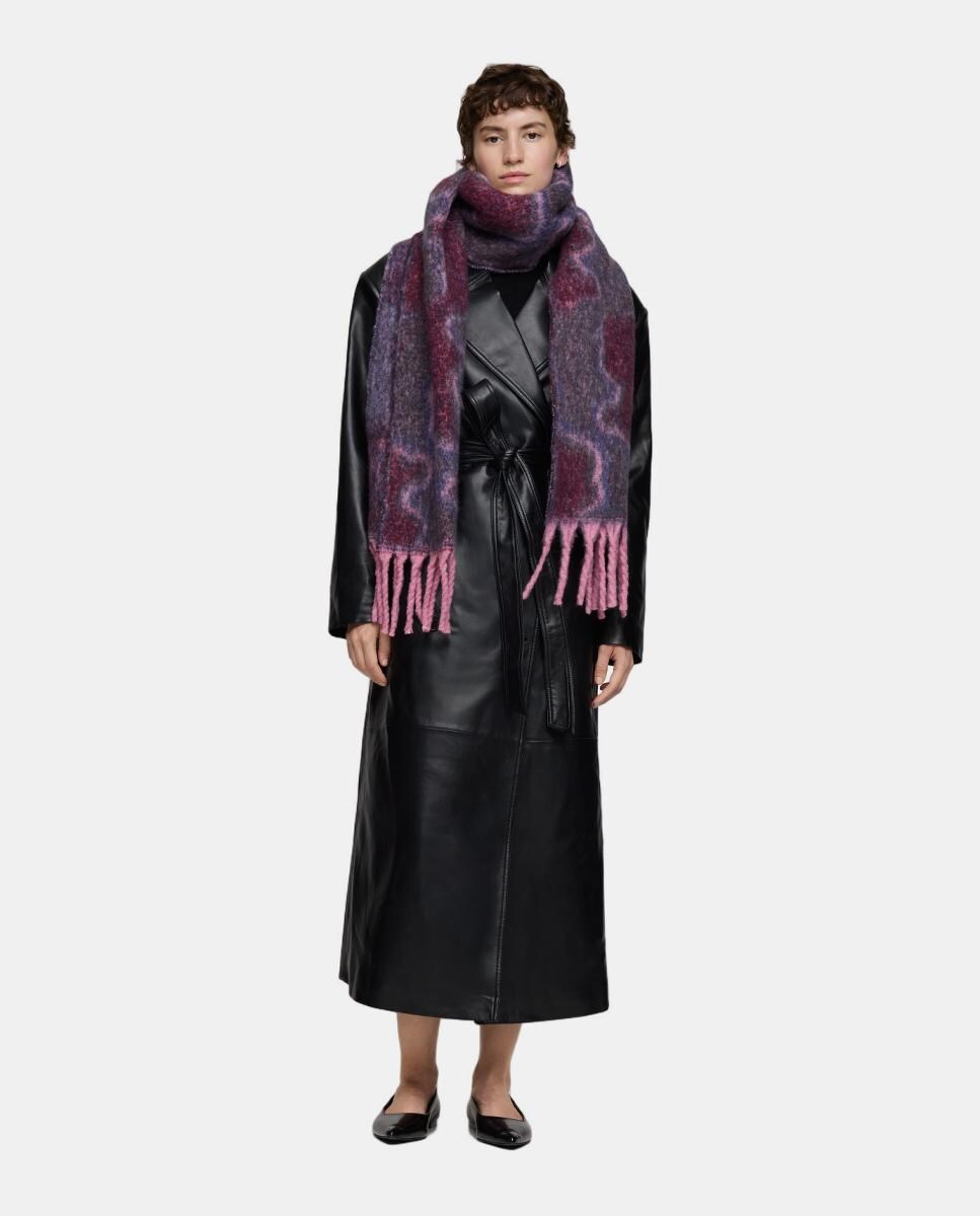 Cachecol Grande Bear Waves. Cinzento-escuro-4