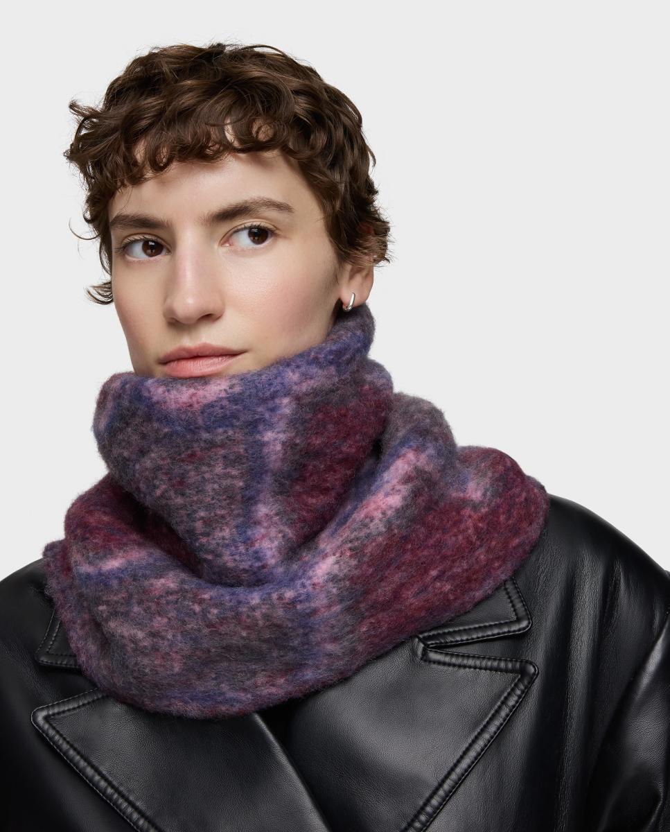 Cachecol Grande Bear Waves. Cinzento-escuro-5