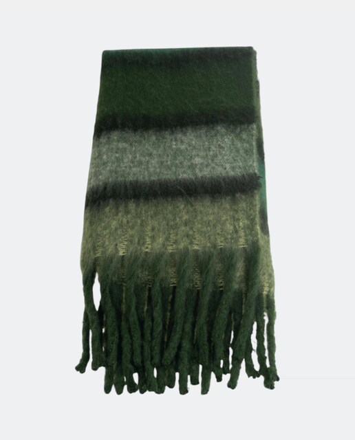 Imagem 0 de Cachecol Retangular de Lã às Riscas