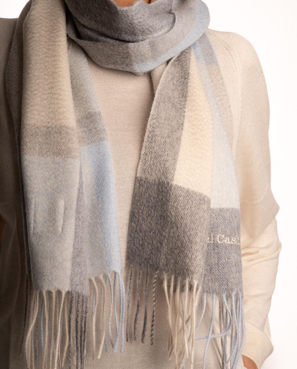 Estola de cashmere - Bel Cashmere - Azul claro Azul claro-4
