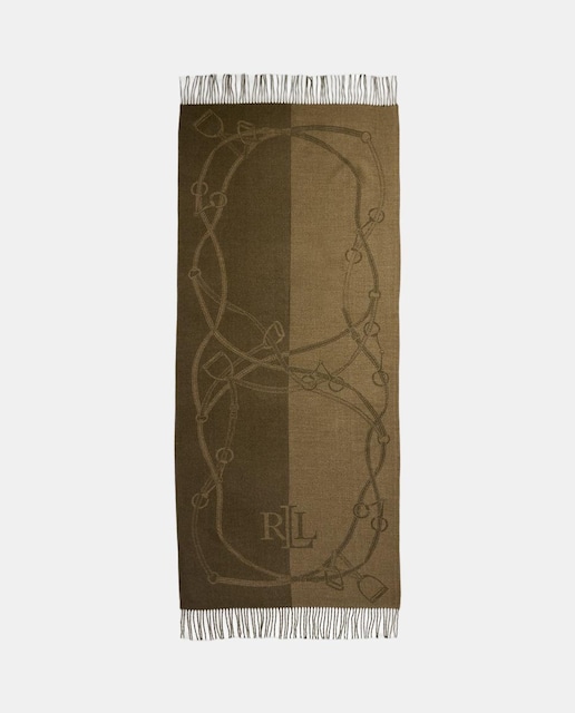 Imagem 0 de Cachecol com Estampado de Bridas em Logótipo LRL.