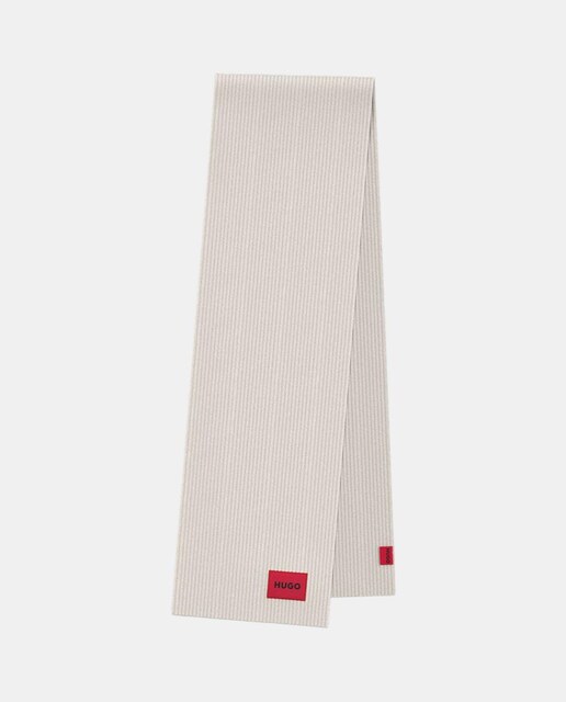 Imagem 0 de Cachecol de Lã Virgem com Estampado às Riscas