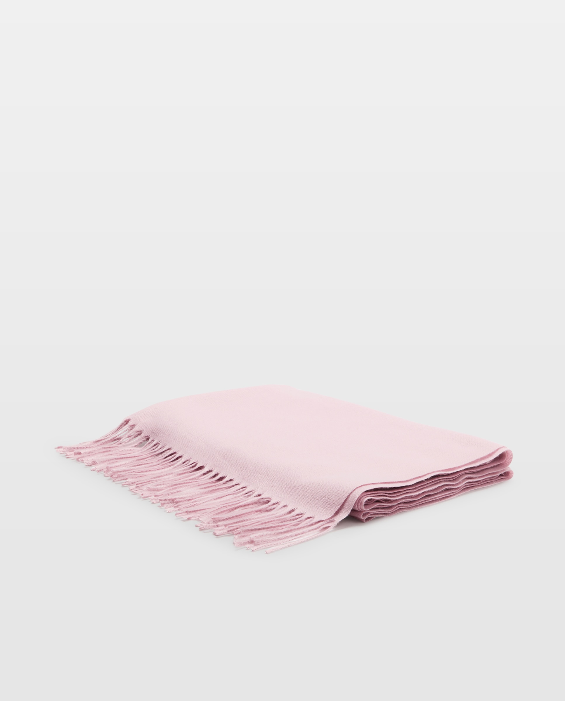 Cachecol Fino com Franjas - Azul Rosa-3