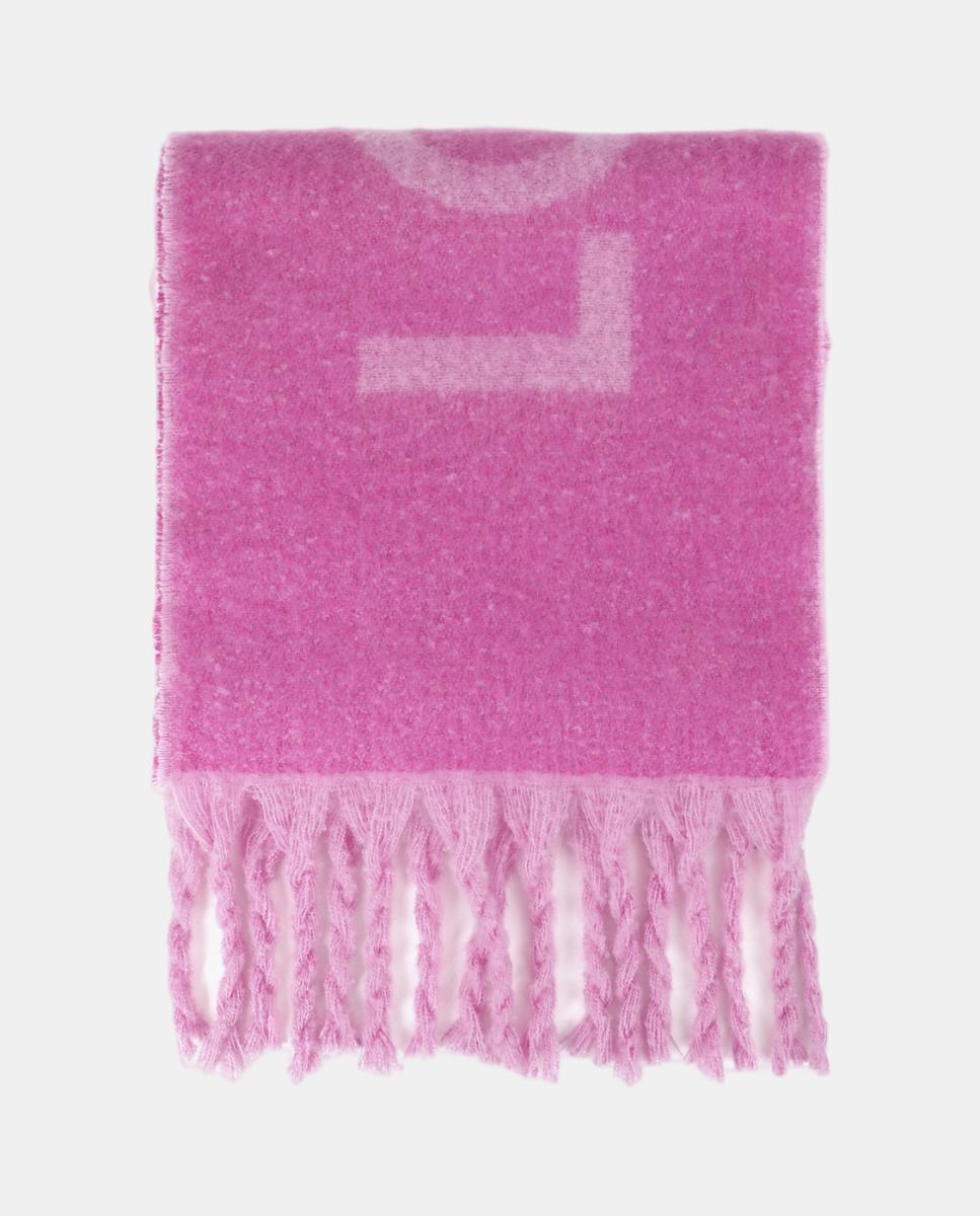 Bufanda reversible con logotipo - Lola Casademunt - Rosa Rosa-1