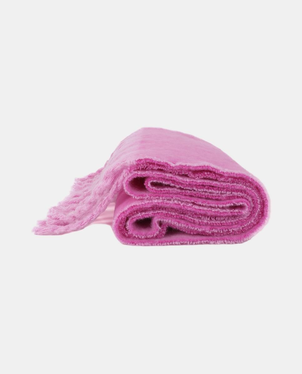 Bufanda reversible con logotipo - Lola Casademunt - Rosa Rosa-2