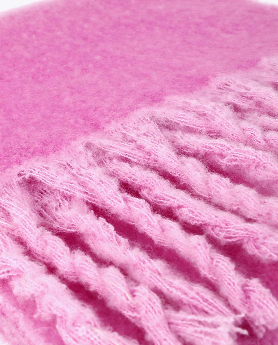 Bufanda reversible con logotipo - Lola Casademunt - Rosa Rosa-5