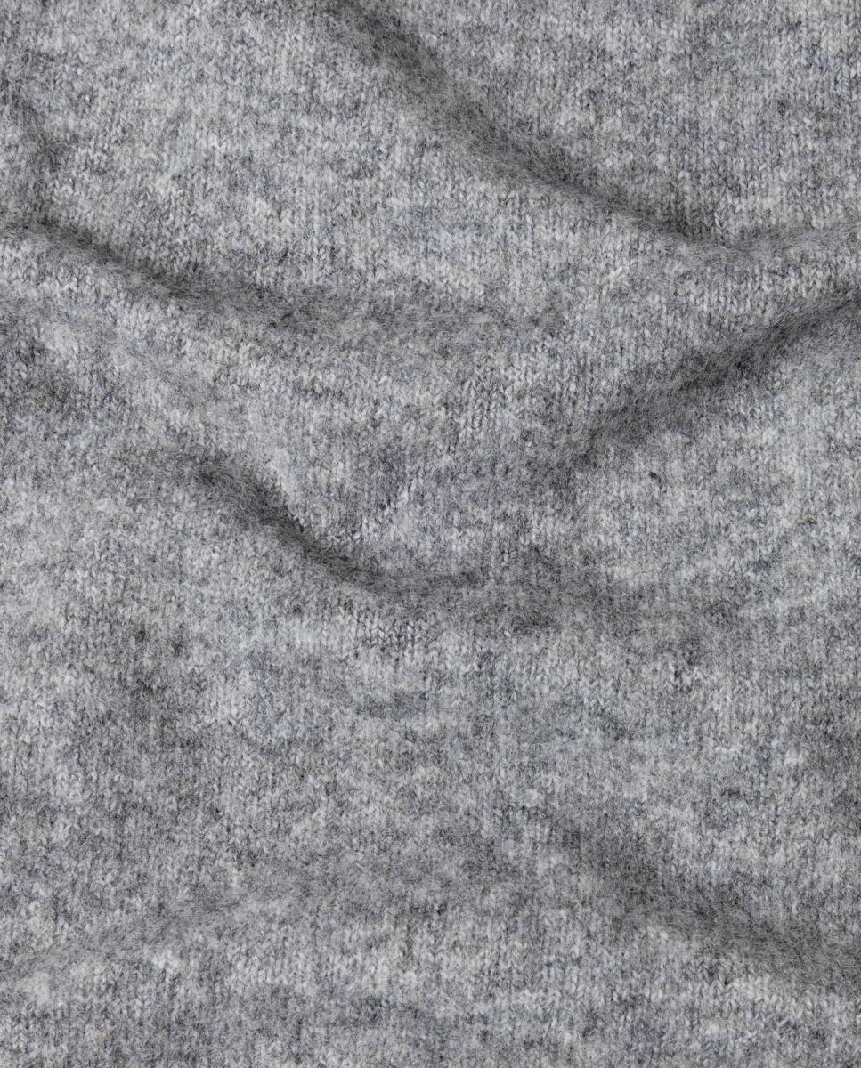 Cachecol de Malha com Rebite em Contraste Cinzento-claro-2