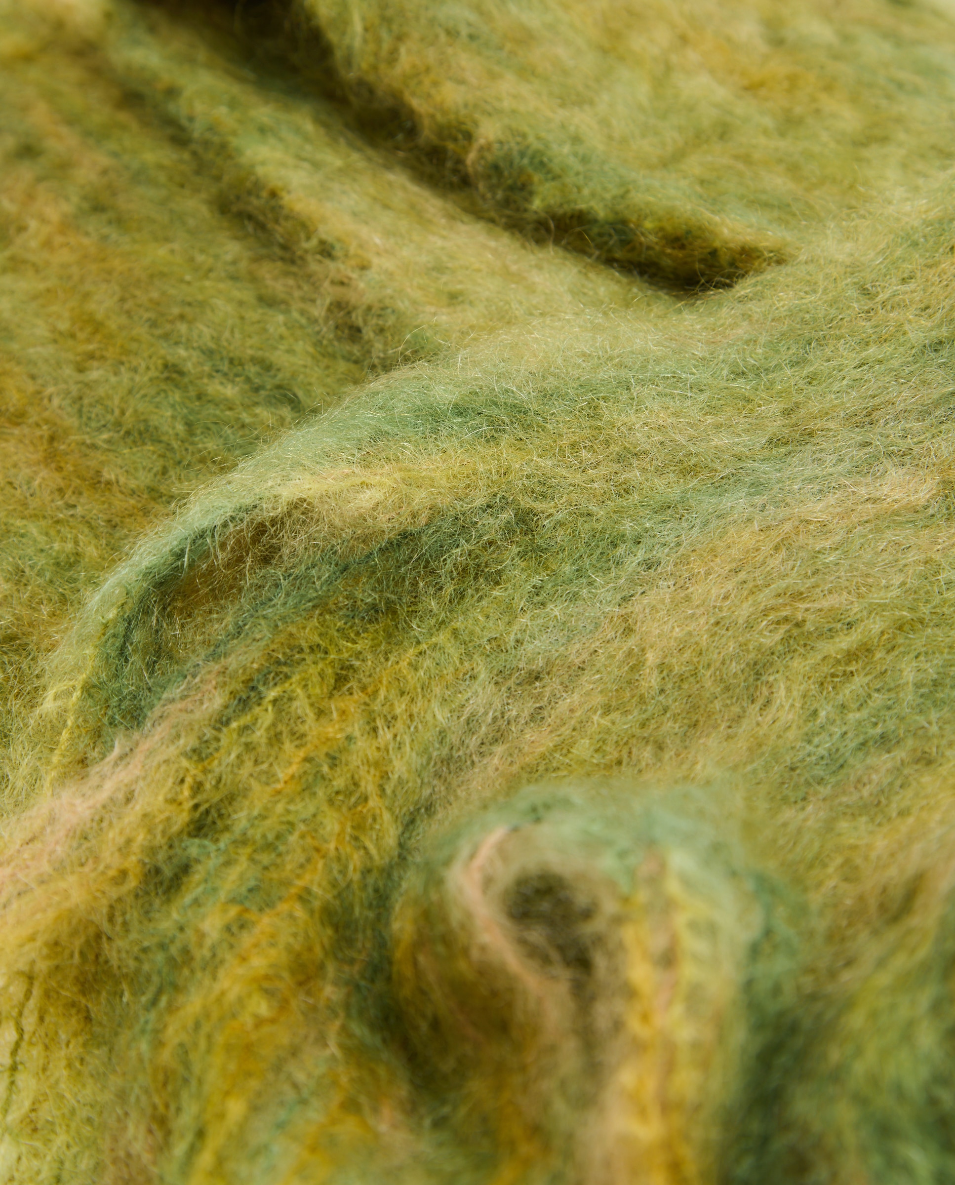 Cachecol de Mohair Verde Azeitona-3