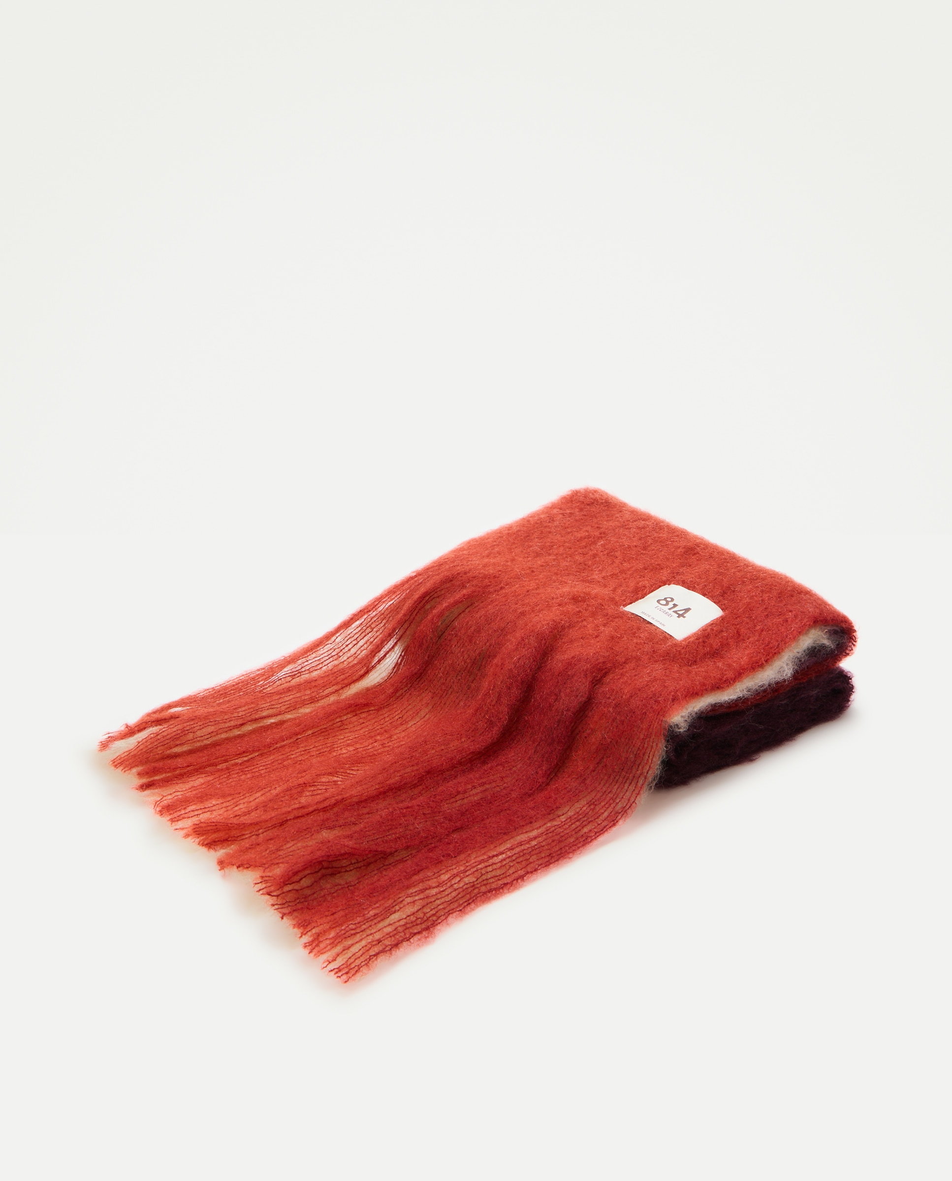 Bufanda de mohair - Mantas Ezcaray - Rojo Rojo-2