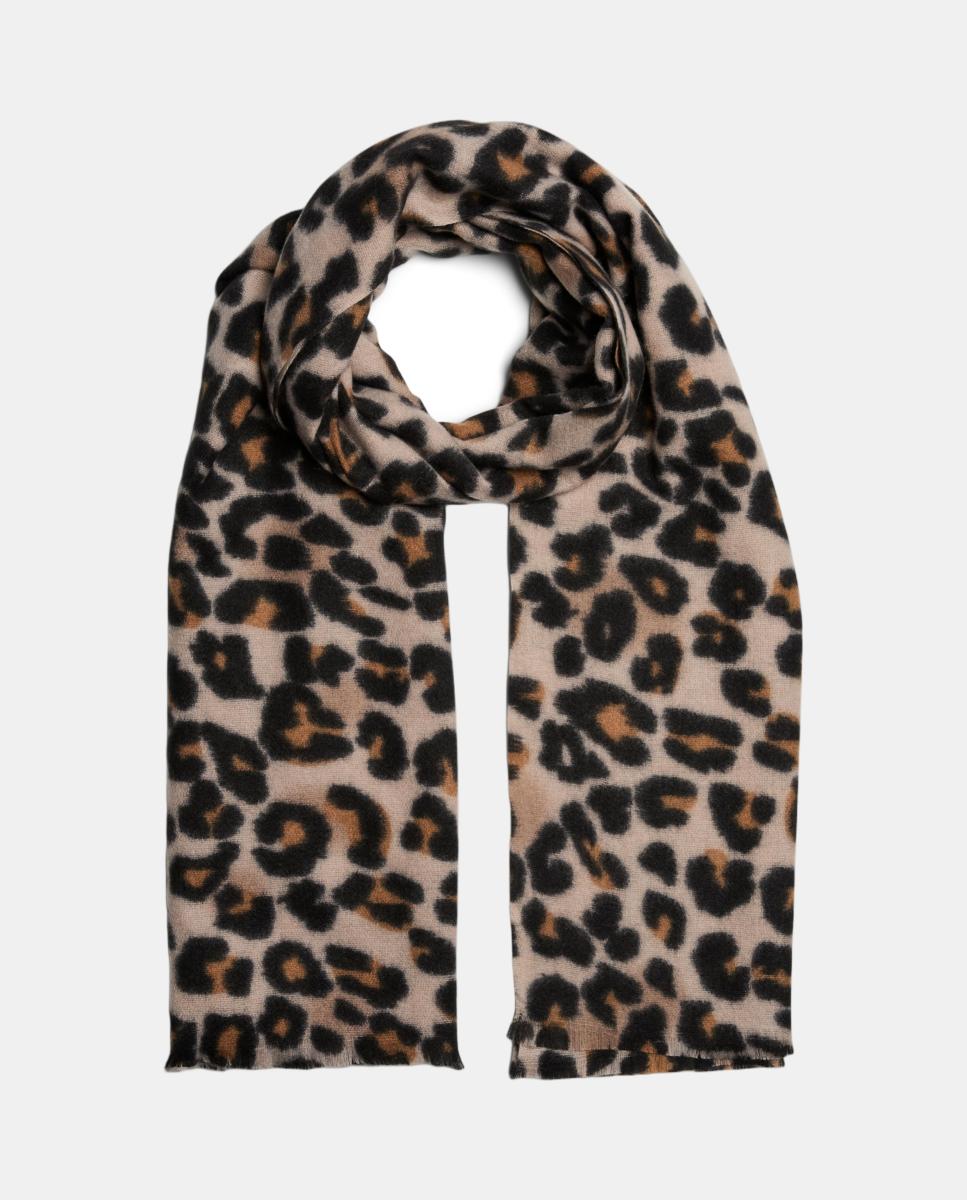 Bufanda fina de leopardo - Pieces - Negro Negro-1