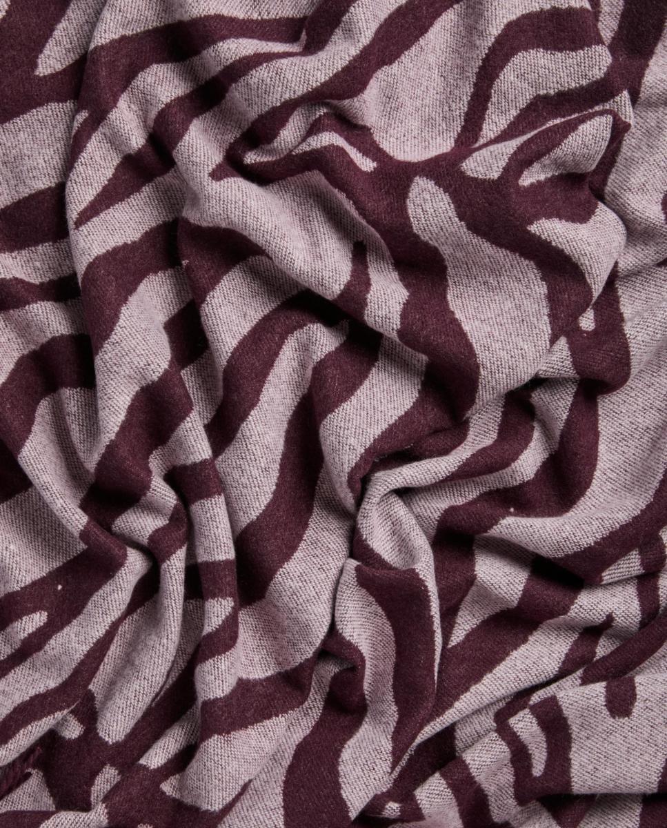 Cachecol Fino Estampado Roxo-3