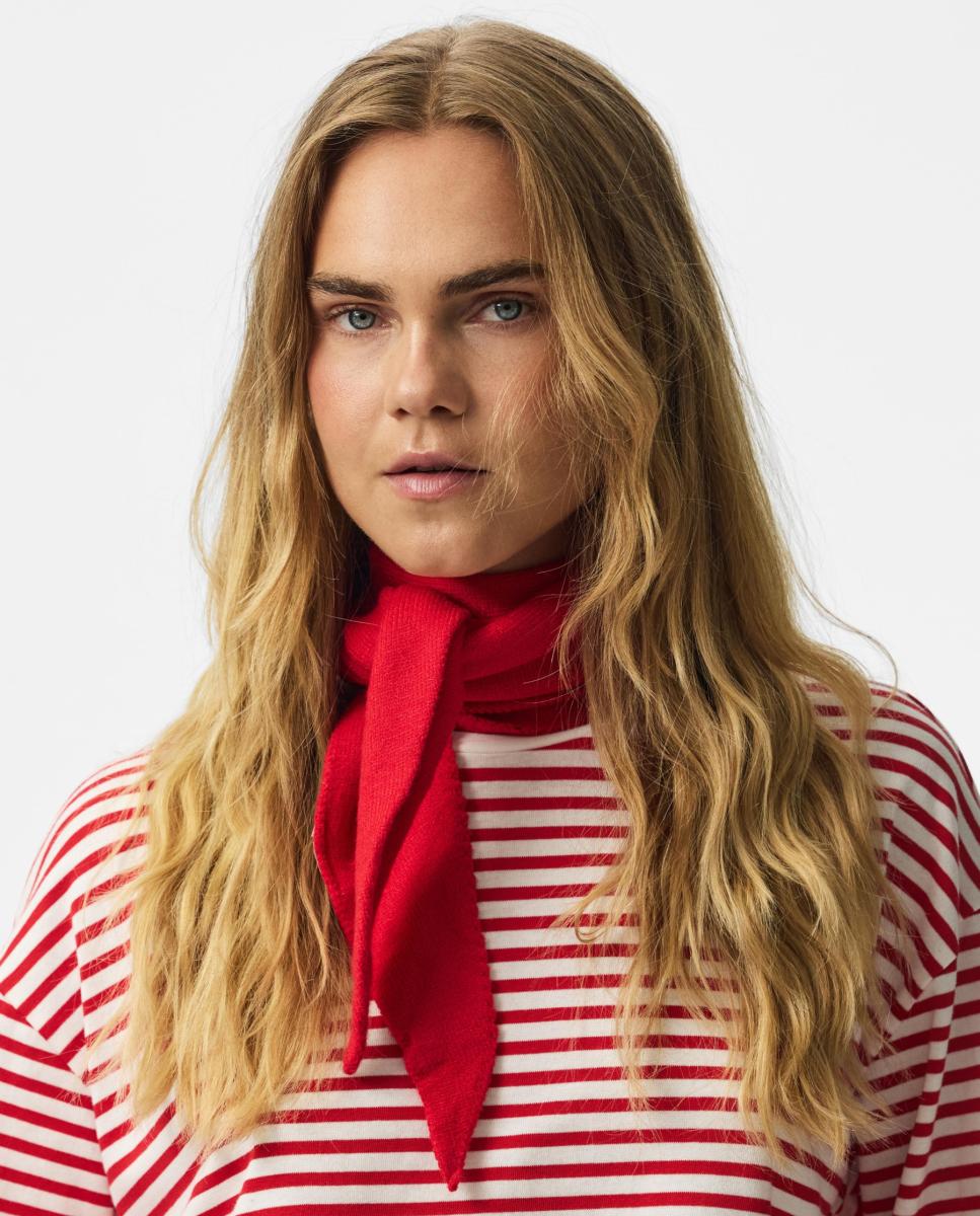Imagen 2 de Bandana de punto fina - Pieces - Rojo Rojo