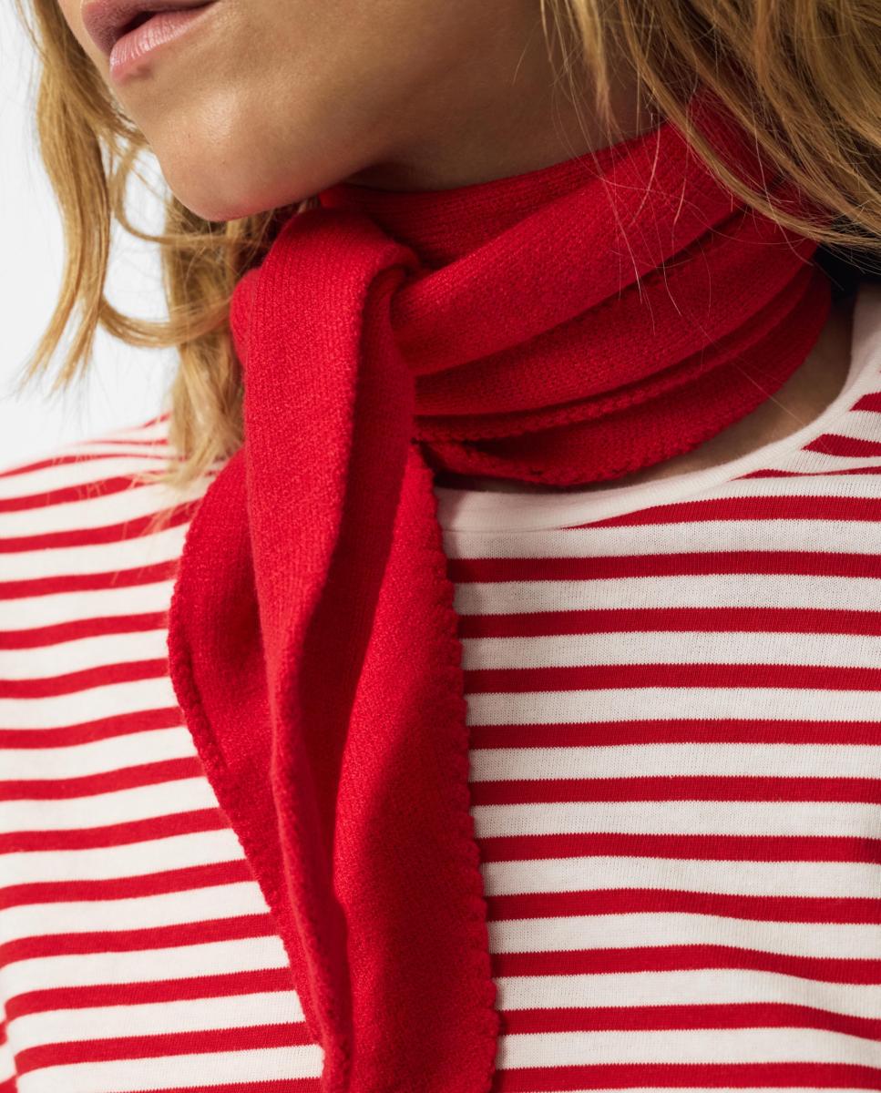 Imagen 3 de Bandana de punto fina - Pieces - Rojo Rojo