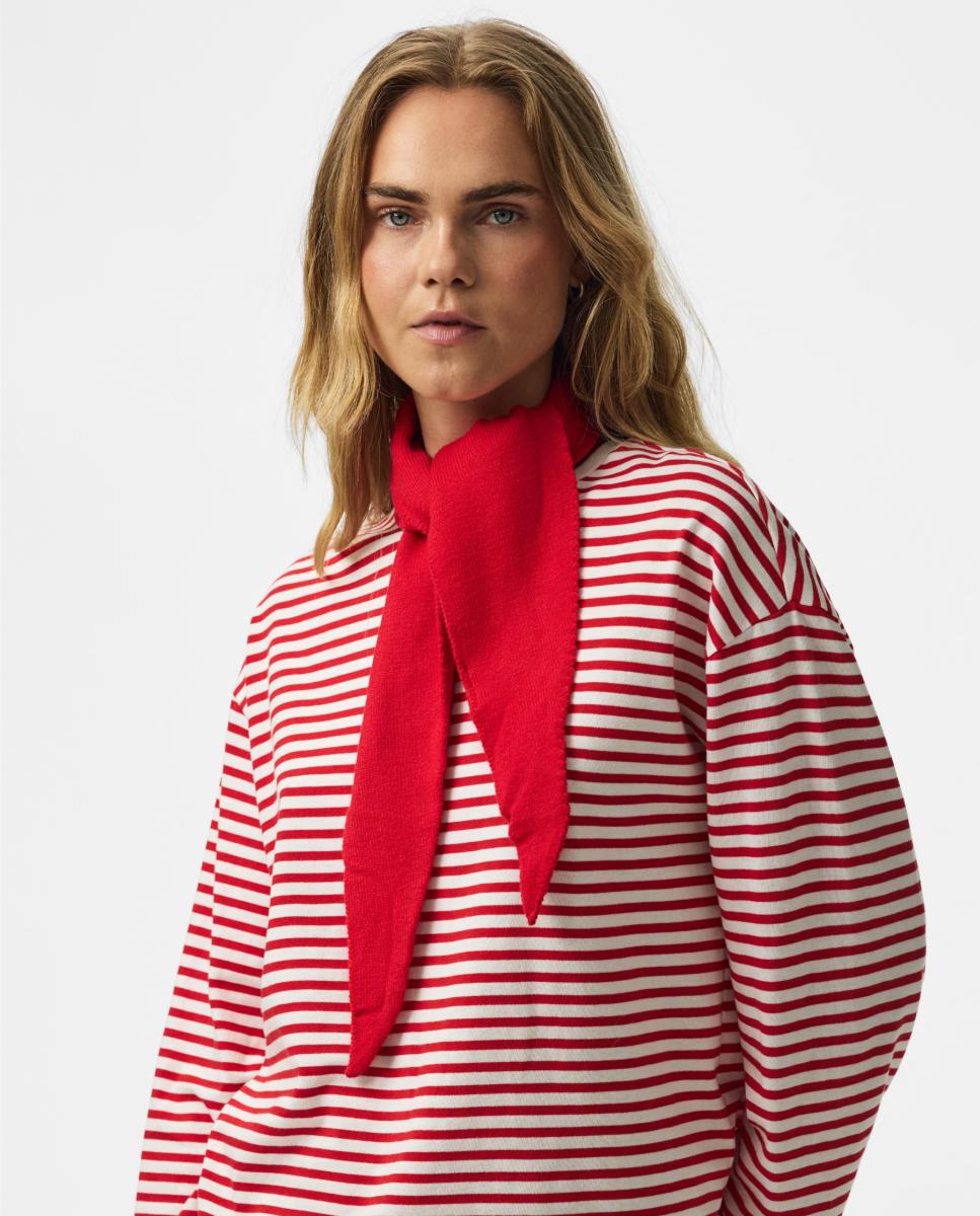 Imagen 4 de Bandana de punto fina - Pieces - Rojo Rojo