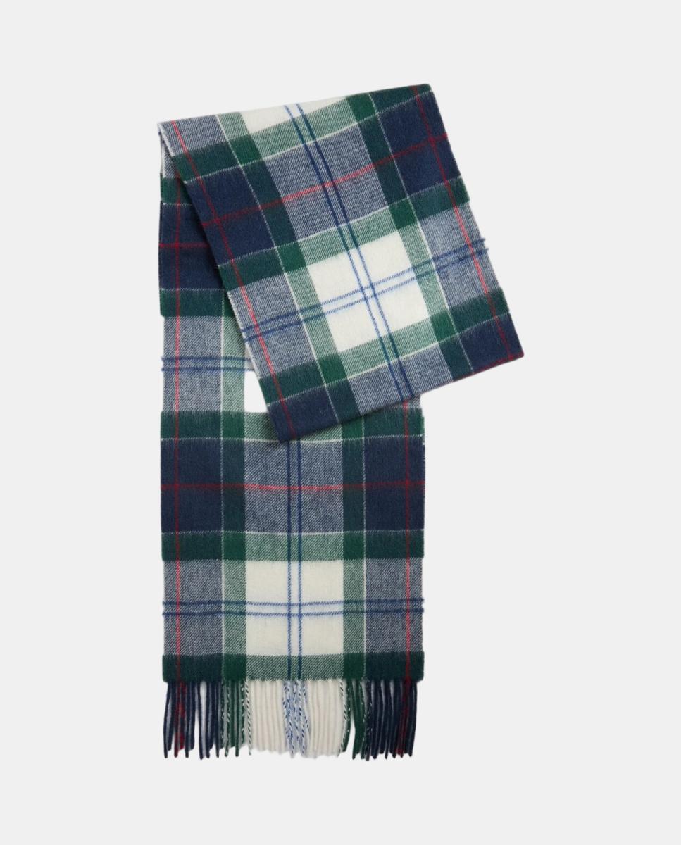 Bufanda de cuadros con flecos - Barbour - Verde Verde-4
