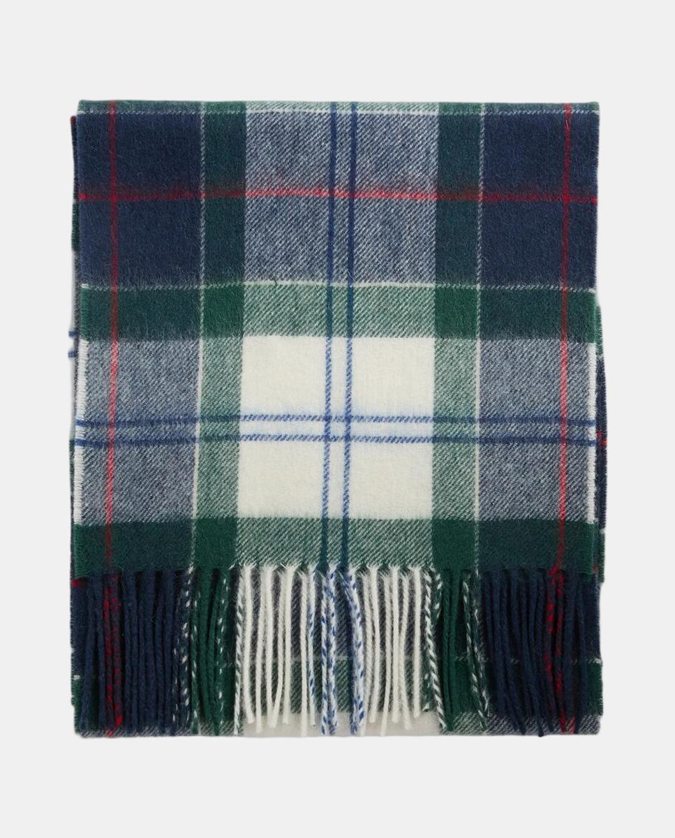 Bufanda de cuadros con flecos - Barbour - Verde Verde-6