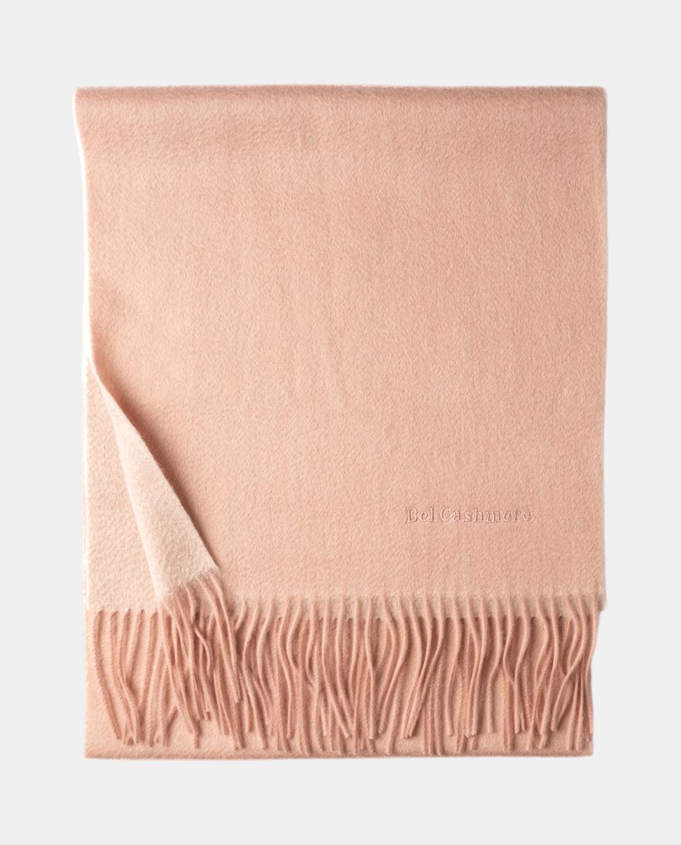 Imagen 0 de Estola de cashmere con flecos Rosa