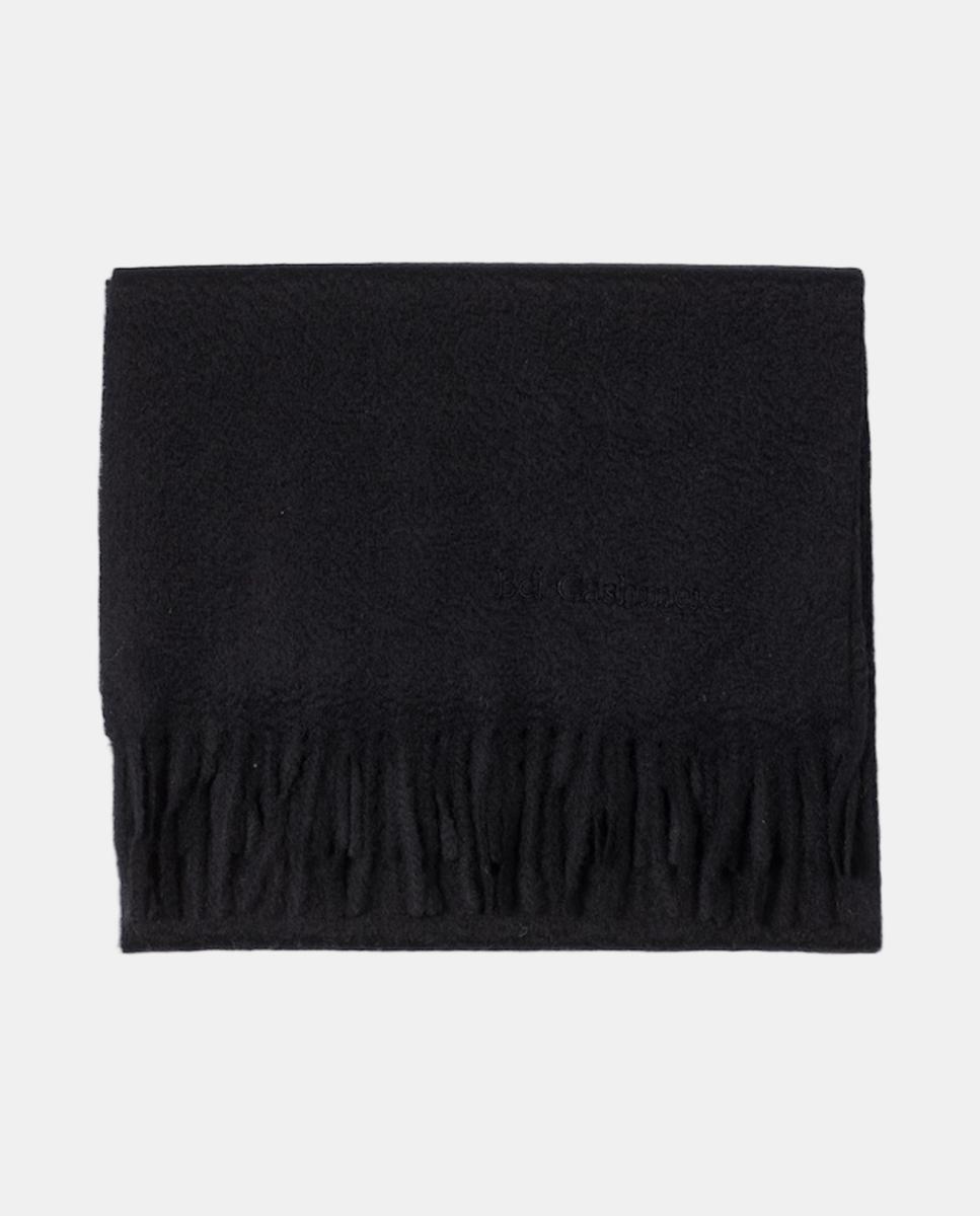 Imagen 0 de Estola de cashmere con flecos Negro