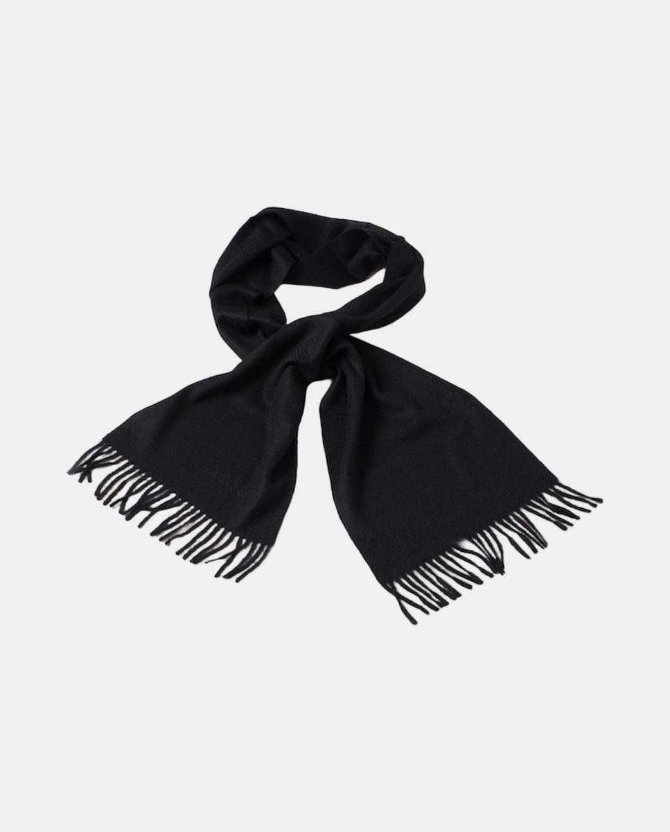Estola de Caxemira com Franjas Preto-2