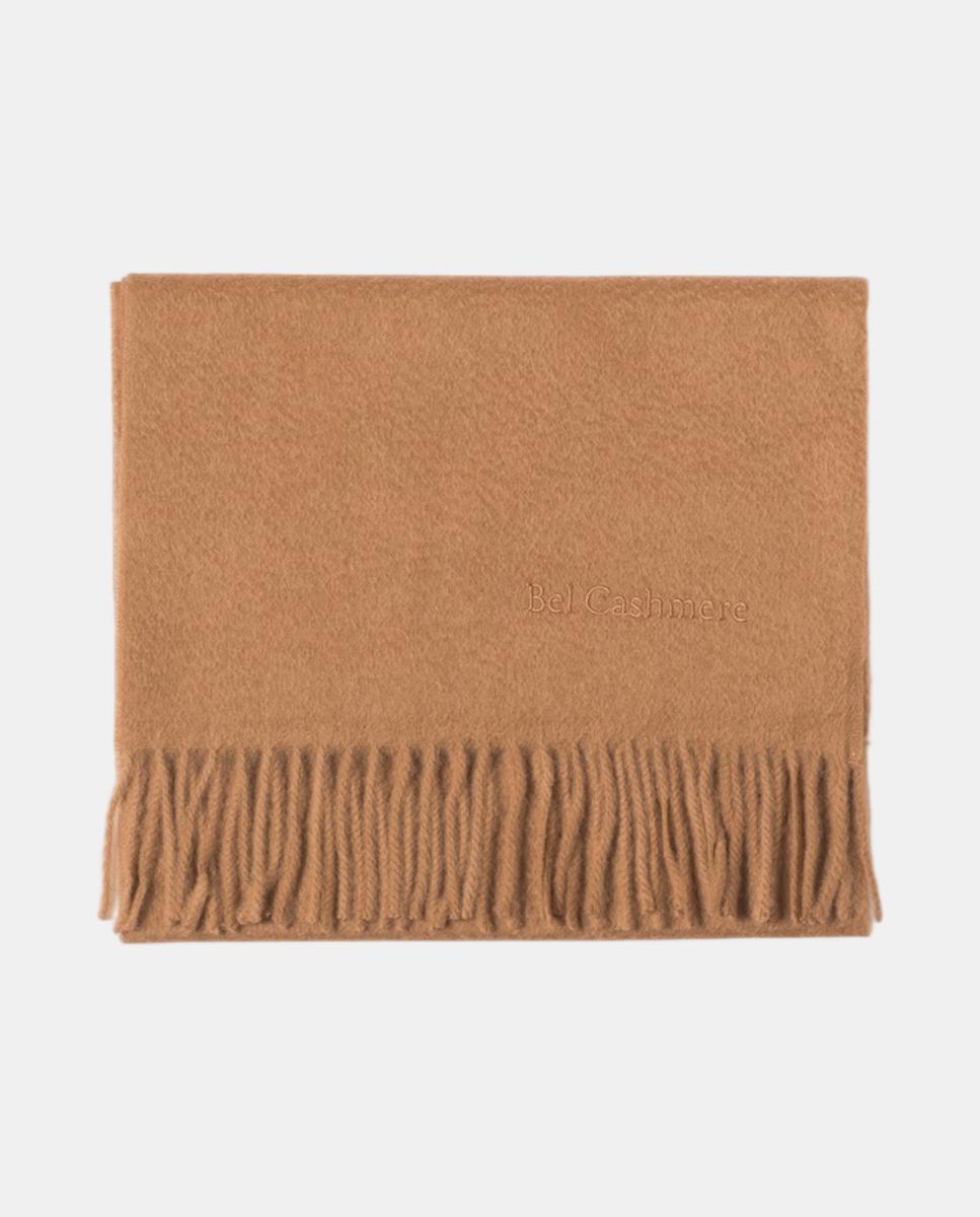 Imagen 0 de Estola de cashmere con flecos Camel