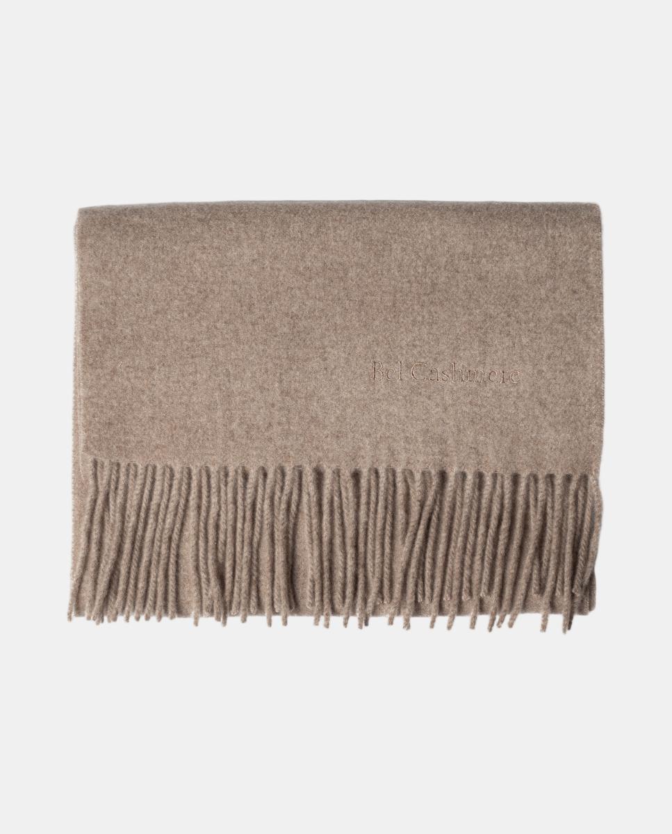 Imagen 0 de Estola de cashmere con flecos Marrón