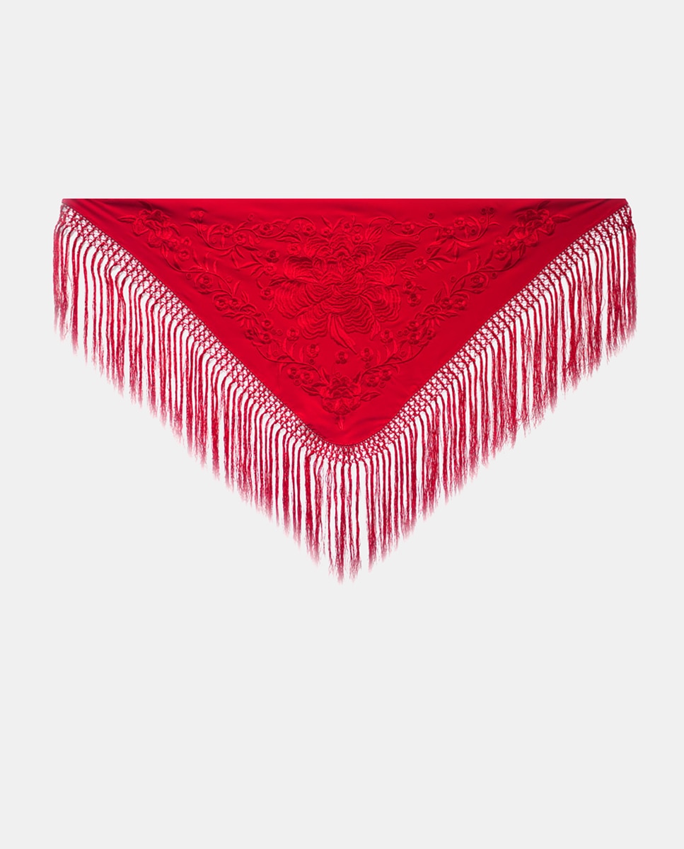 Imagem 0 de Xaile de Seda e Franjas à Mão