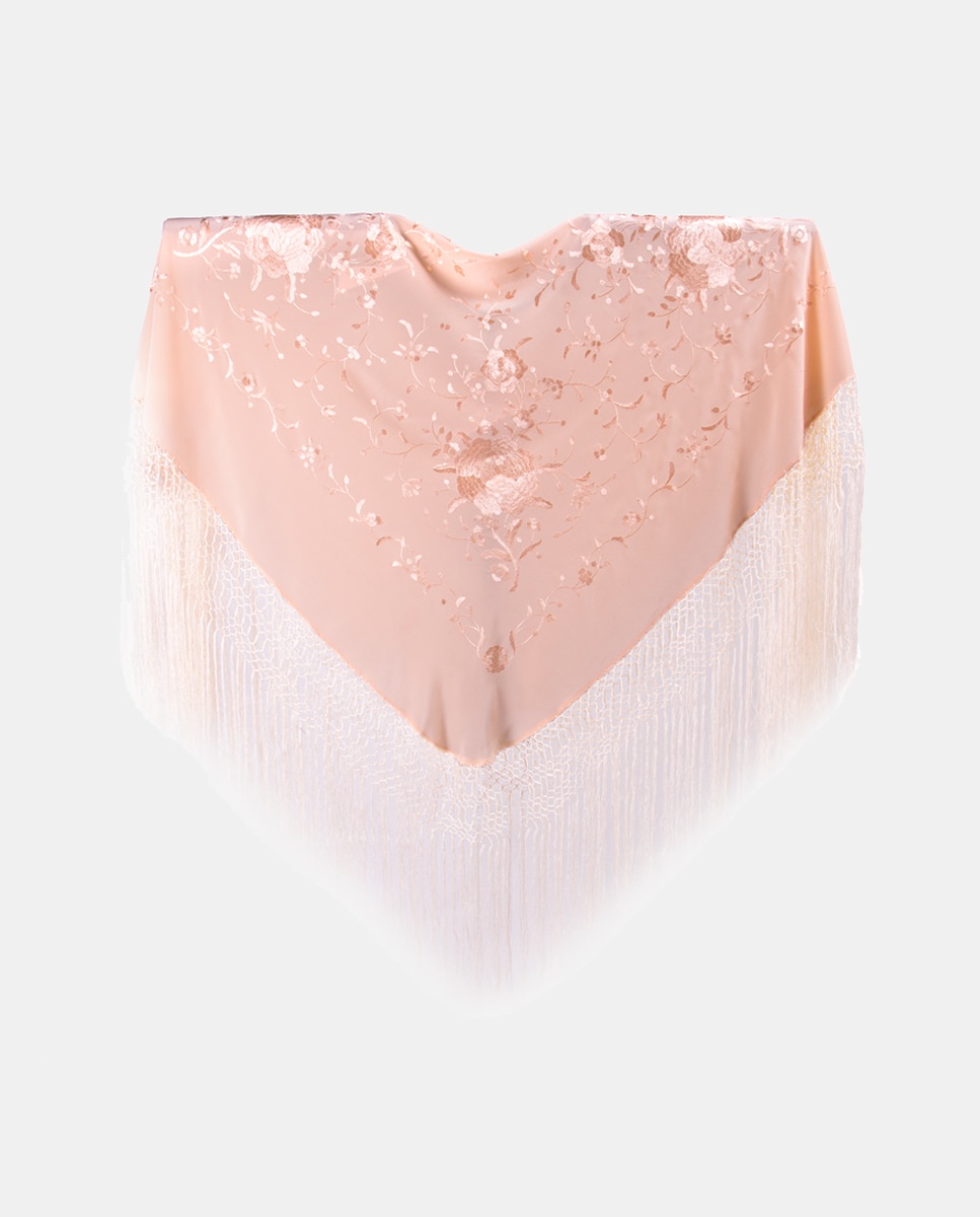 Imagem 0 de Xaile de Seda e Franjas à Mão