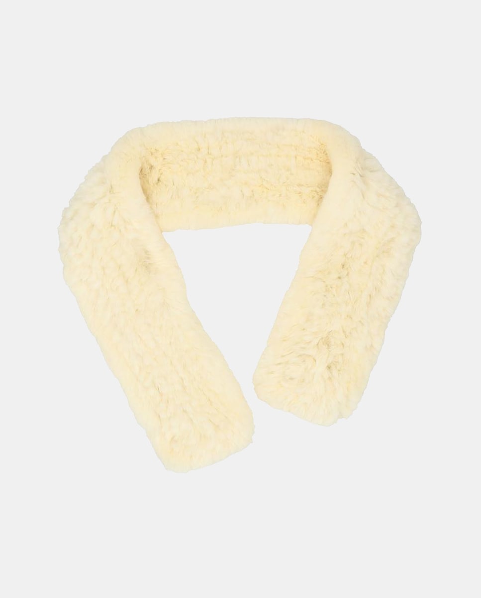 Cachecol de Pelo Rex Creme-1
