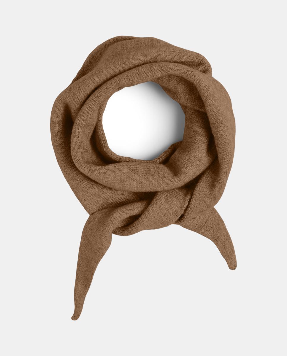 Bandana de punto fina - Pieces - Marrón claro Marrón claro-1